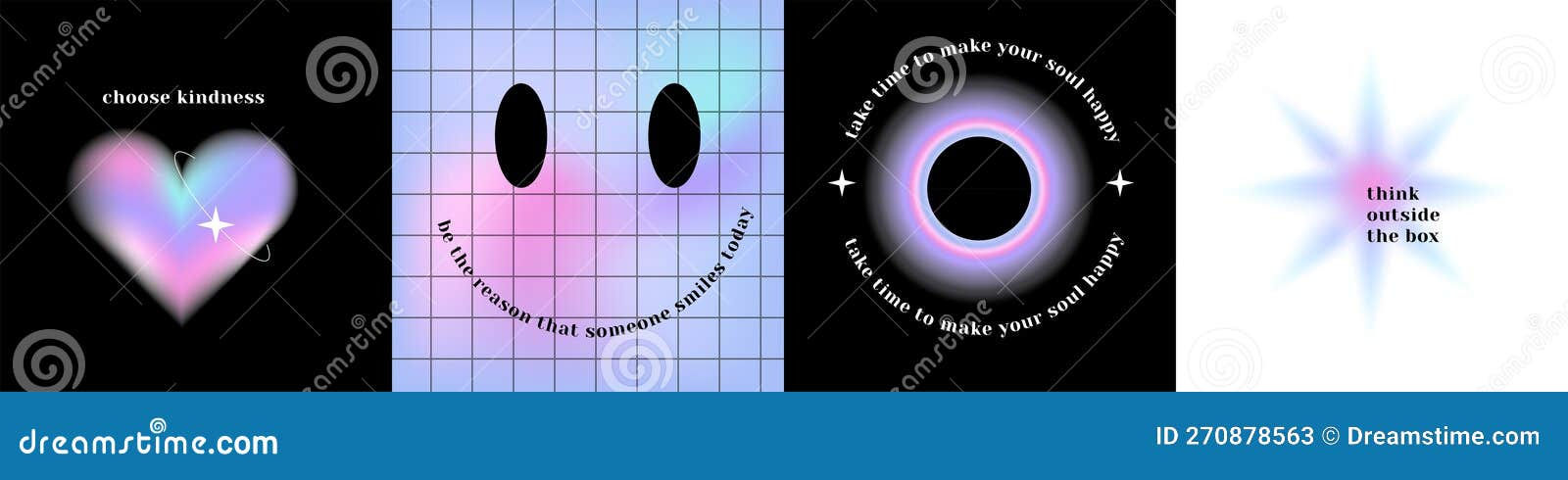 Wallpaper #Drjq2pIBJvJKYCmEPvSR45 Gradient Aesthetic Inspirational Vibe Banners Set Inspiring Y2k