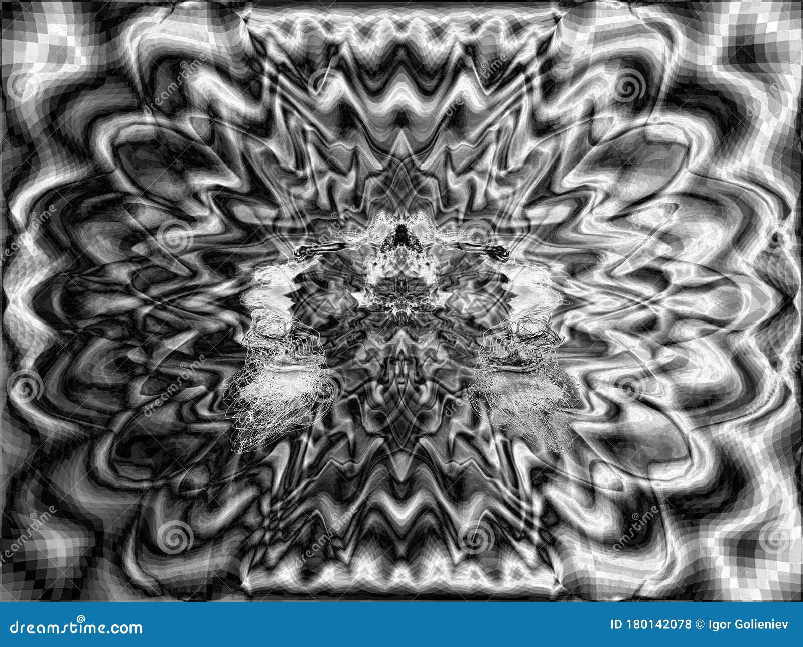 Wallpaper #2GeMA5MBSpphPi3-T7Po254 Geometric Abstraction in Black and White Bizarre Patterns Stock