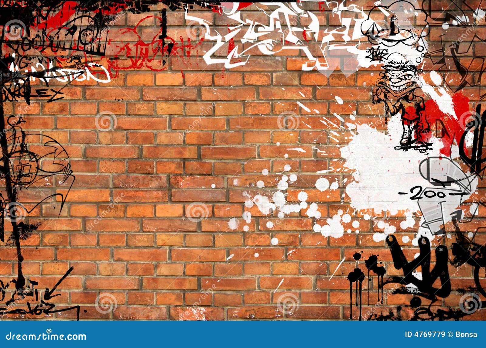 Wallpaper #77568 Graffiti Brick Wall Sublimation Clipart Png 21444163 Png