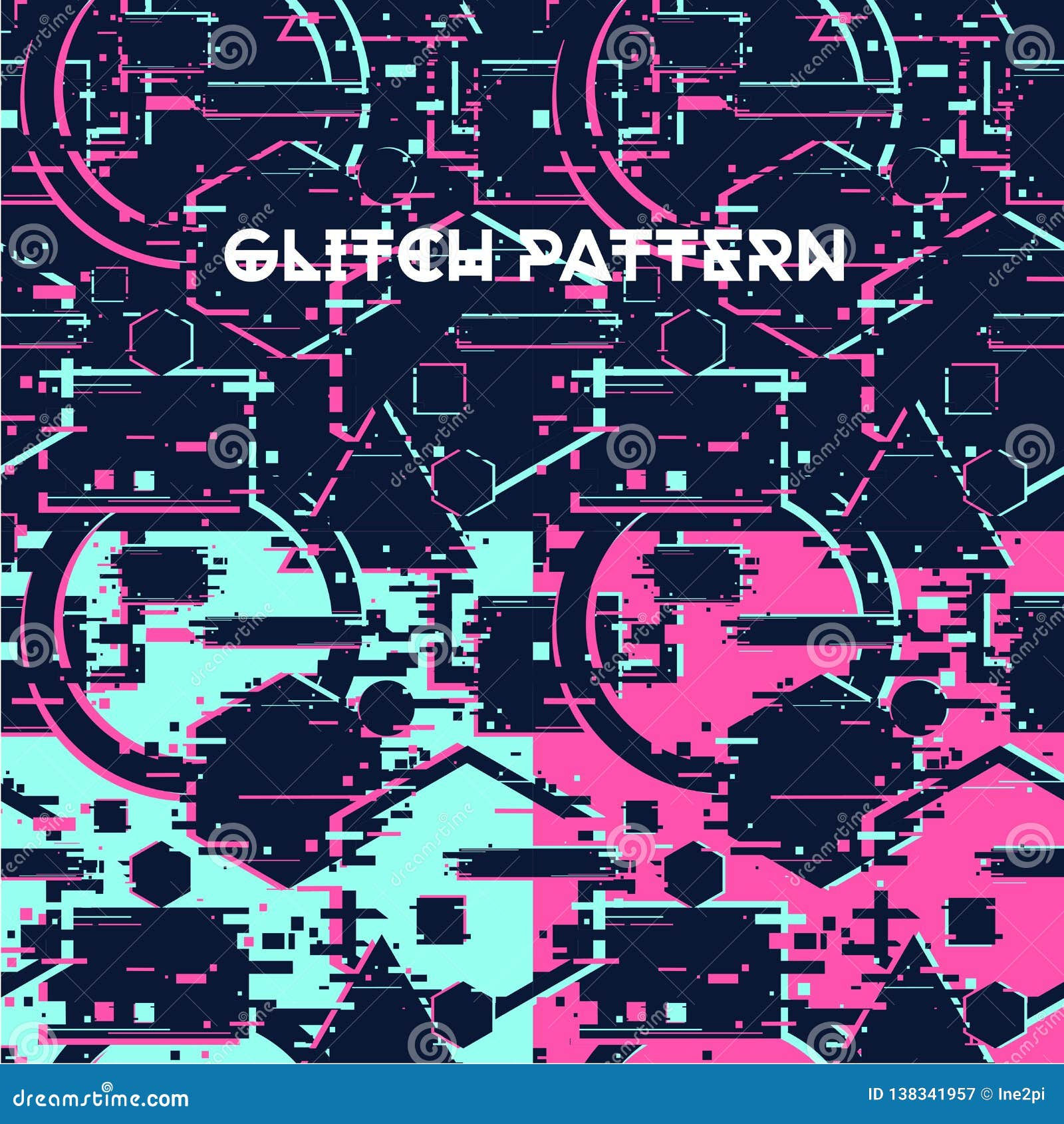 Wallpaper #vHMphI4BFI5NbQksQBxJ28 Glitchy Seamless Pattern Abstract Texture with Glitch Effect Surface