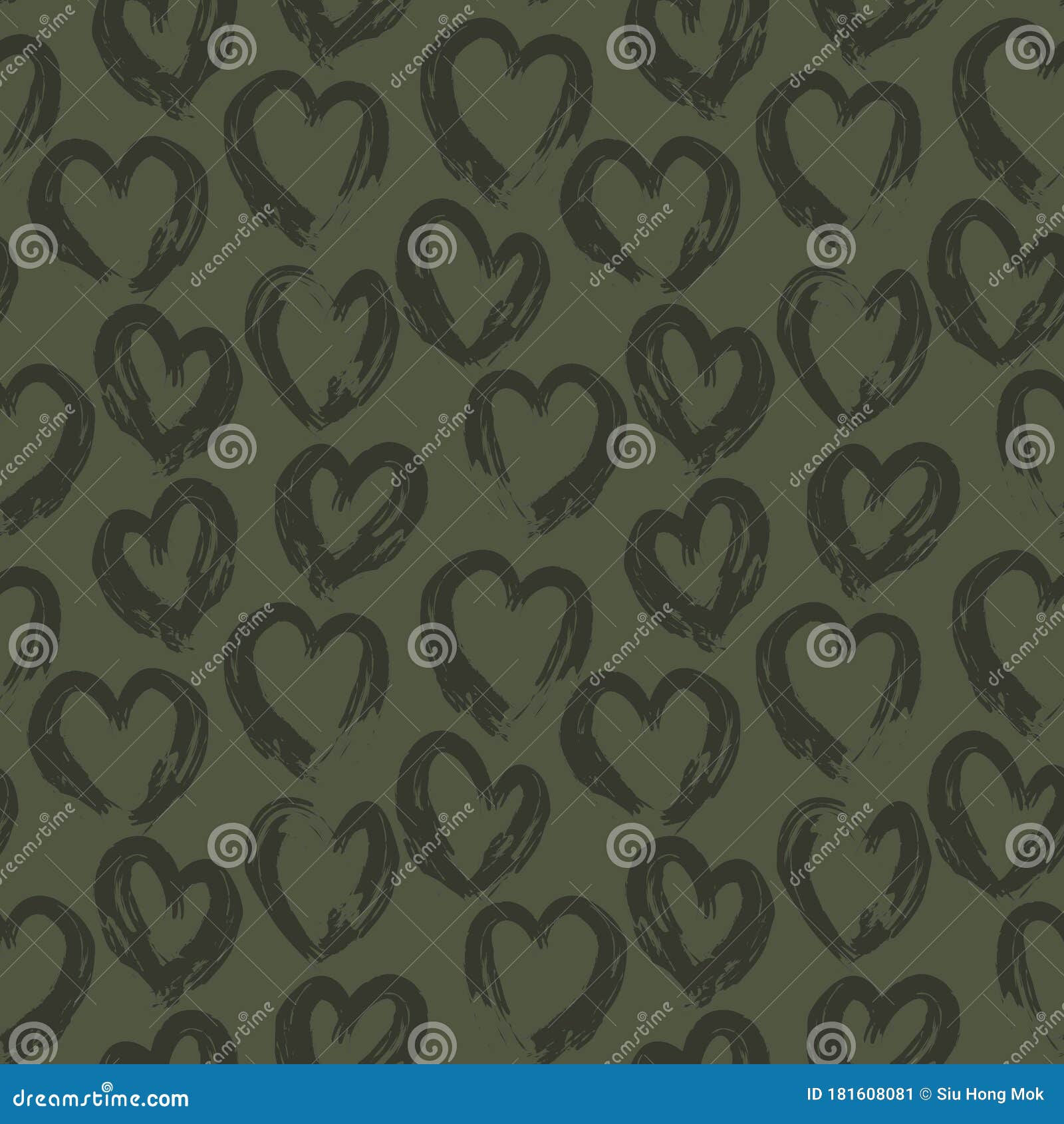 Wallpaper #Tmd395IBSpphPi3-tobx41 Green Heart Shape Valentineaeurs Day Seamless Pattern Background Stock