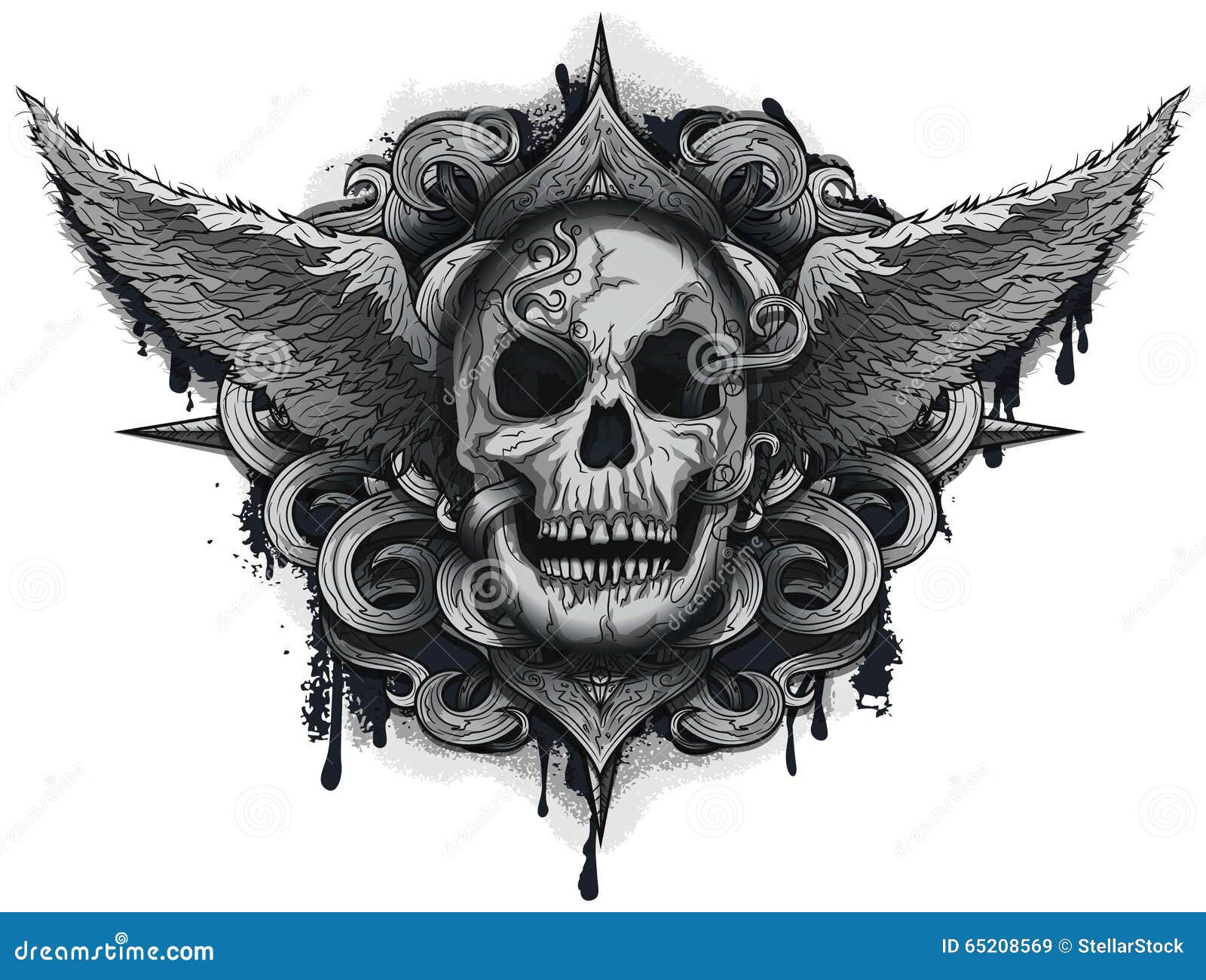 Wallpaper #HH2b9I4Bnwiau_P6pBBV47 Grunge Biker Skull Stock Illustration Illustration of Ornamental