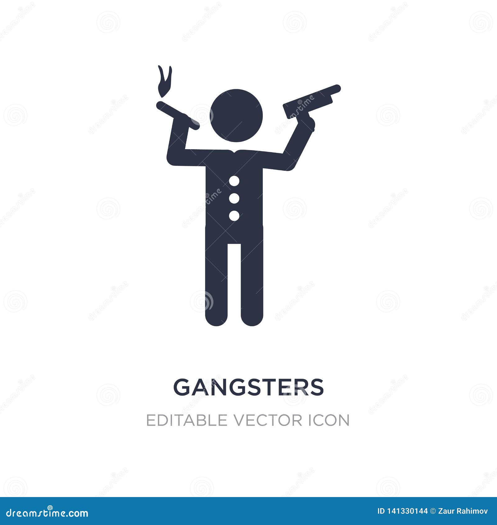 Wallpaper #Uh28K5MBlOZrFDOkcsgh237 Gangsters Icon on White Background Simple Element Illustration from