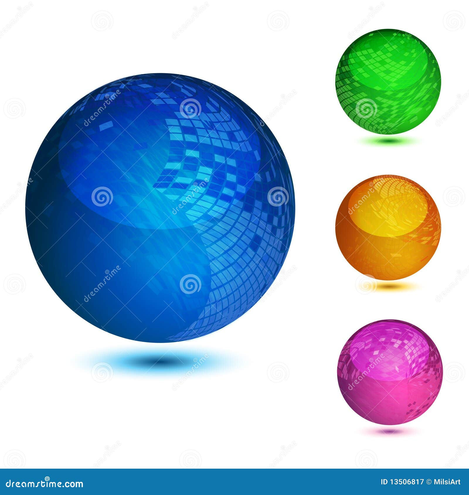 Wallpaper #BGcT6pIBSpphPi3-TUVE47 Glossy Colorful Abstract Globes Stock Illustration Illustration of