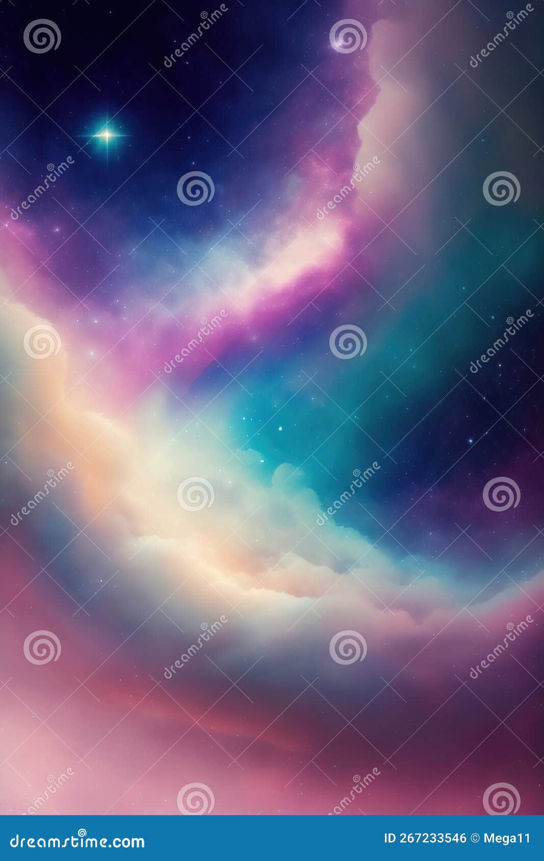 Wallpaper #Z2fA6pIBSpphPi3-eUjf179 Generative AI Abstract Watercolor Background Sunset Sky Pink and Blue