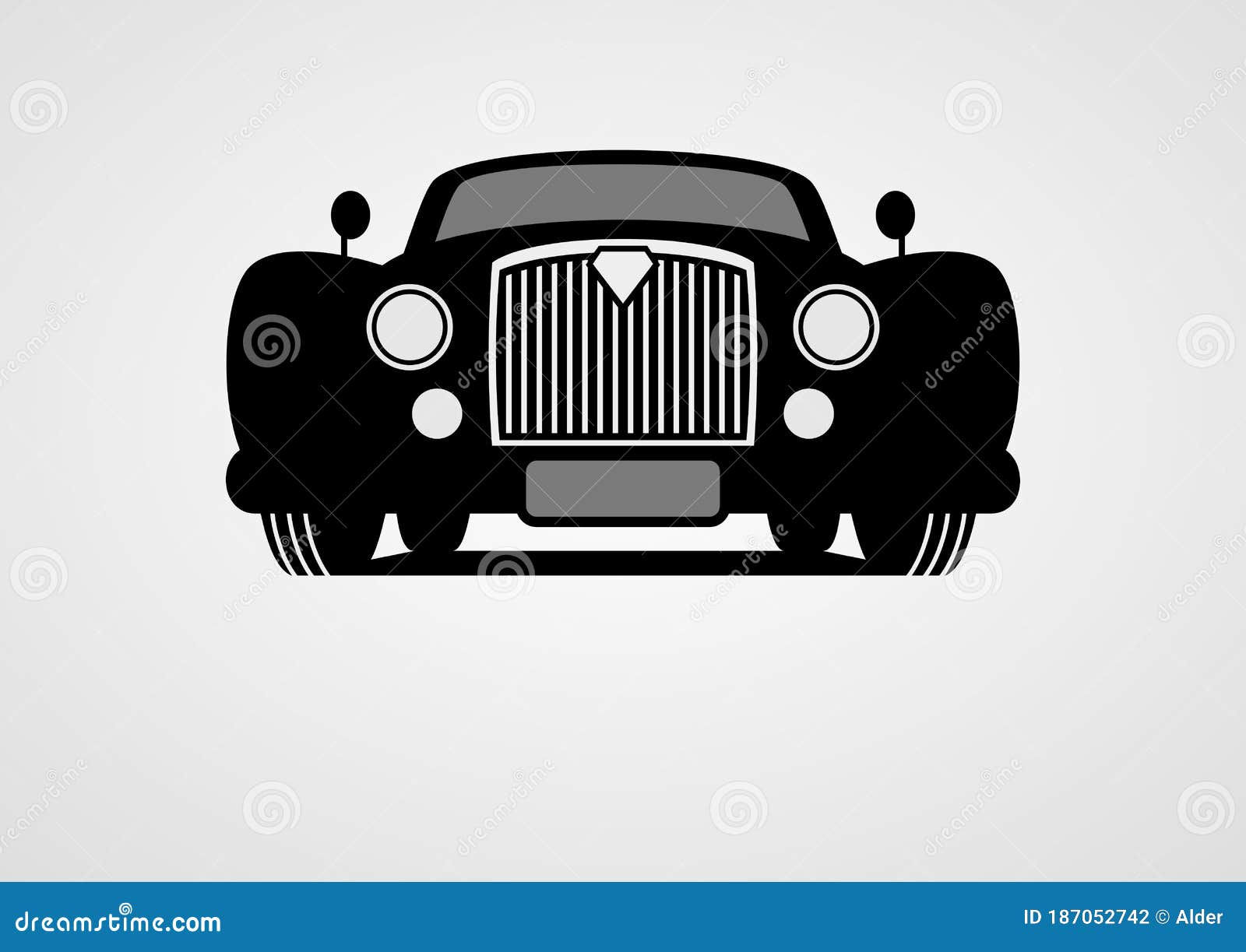 Wallpaper #GGfAC5MBSpphPi3-iNun63 Generic Retro Car Silhouette Front View Stock Vector Illustration of
