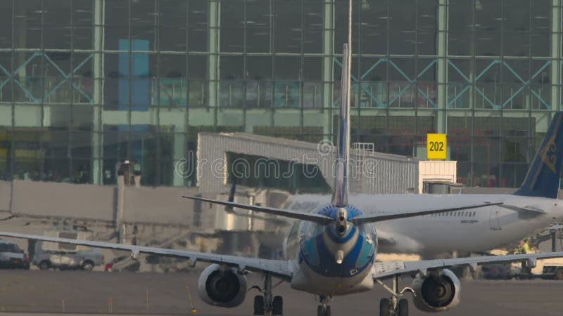 Wallpaper #nbjR25IBJvJKYCmEbvi_363 Scat on the Taxiway at Almaty Airport Rear View Stock Video Video of