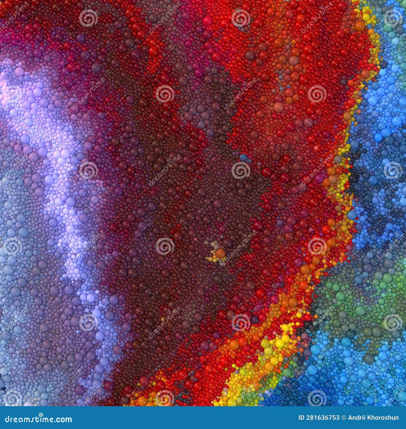 Wallpaper #W2cCDJMBSpphPi3-vtzy217 Flows of Multicolored Spherical Particles Geometric Abstract Art