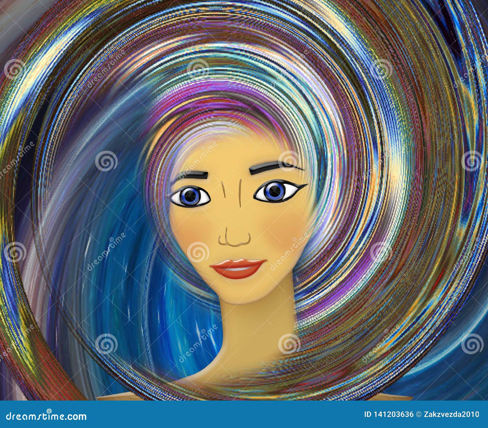 Wallpaper #YD_2O5MBLiIJ4c9OfJC2140 Future Girl Illustration Stock Illustration Illustration of