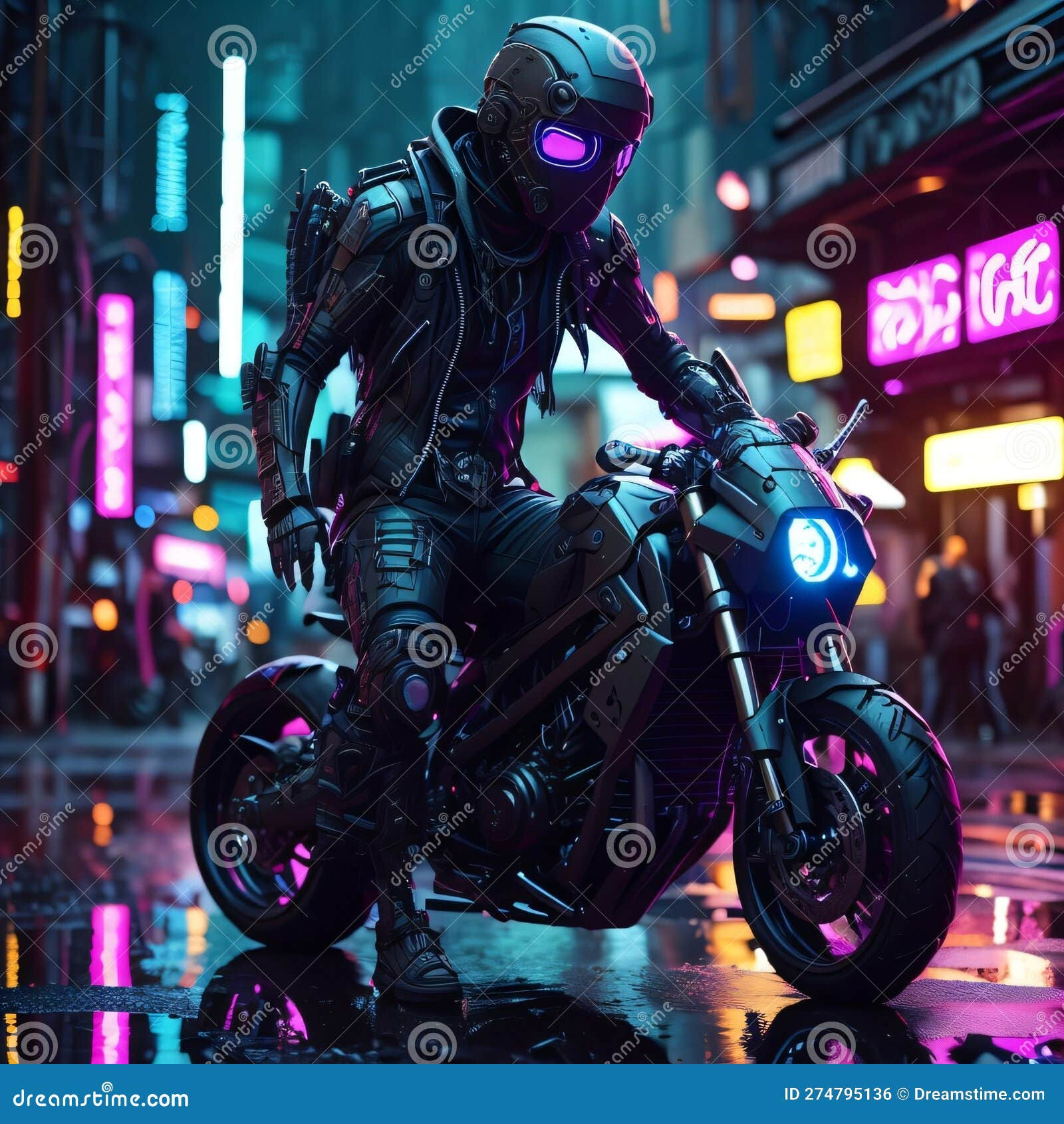 Wallpaper #8AAT644BSdW8dNouuhBh59 Futuristic Cyberpunk Masked Assassin Stock Illustration Illustration