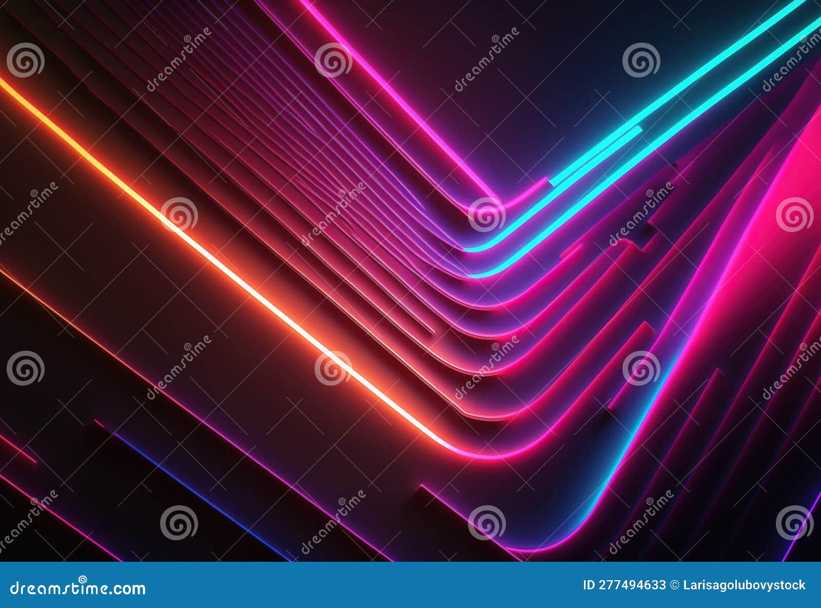 Wallpaper #fLyFO5MBMDFIMcjN7X9M248 Futuristic Neon Lights Cyberpunk Background Stock Illustration