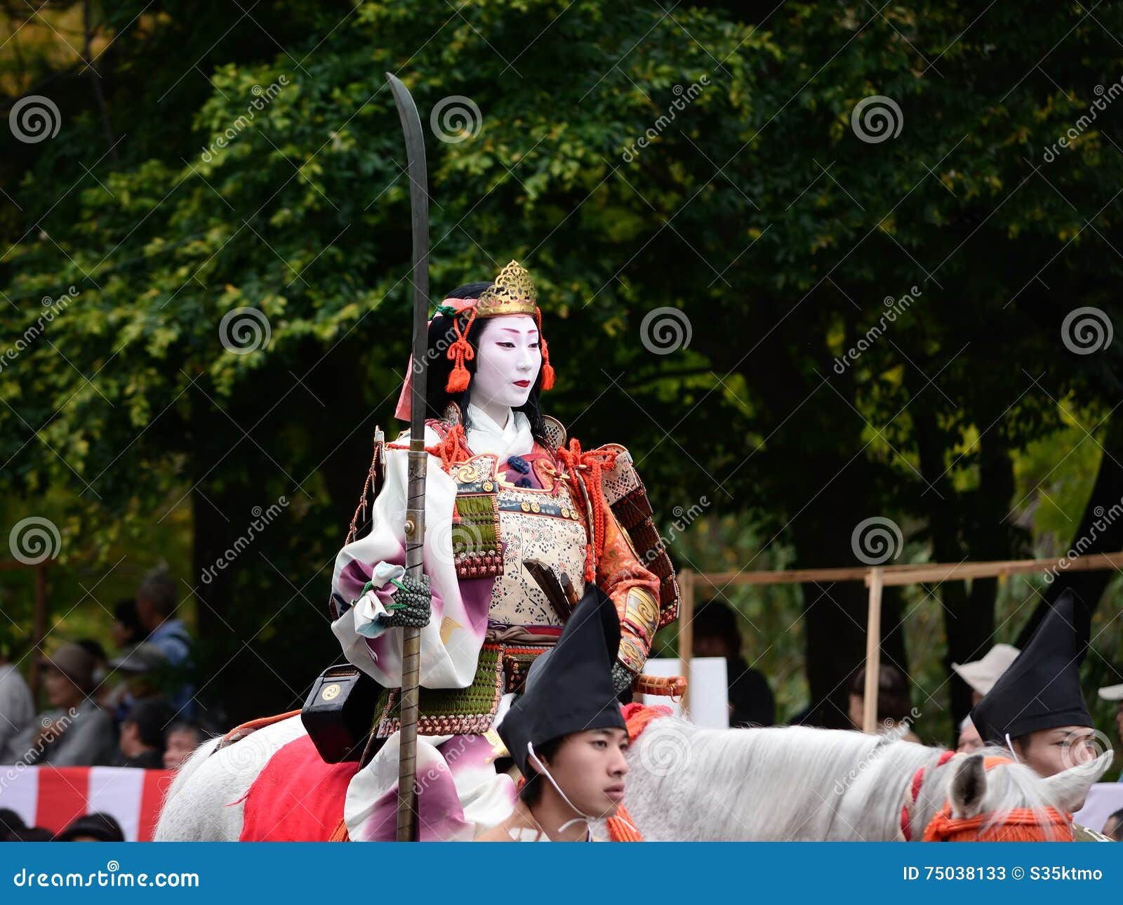 Wallpaper #-F7eMpMBborbLbczul_576 Female Samurai Warrior at Jidai Matsuri Parade Japan Editorial Stock