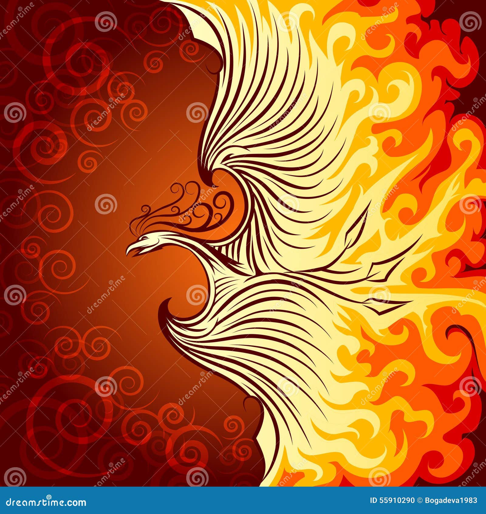 Wallpaper #2bc96 Image of a Majestic White Fire Phoenix on Craiyon