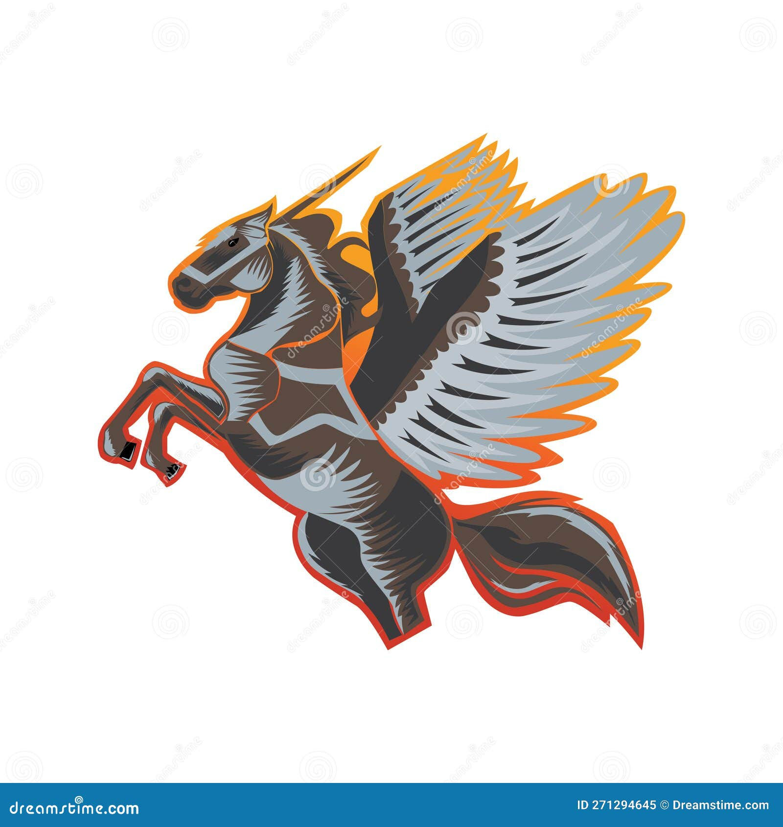 Wallpaper #8h2ULJMBlOZrFDOkIMqE400 Horse with Wings Powerfull Flying Pegasus Unicorn Logo Vector Design on
