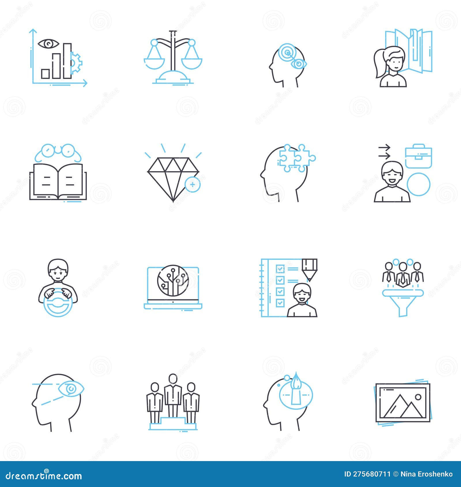 Wallpaper #SmebDJMBSpphPi3-Yd_c160 Futuristic Communities Linear Icons Set Utopia Cyberpunk Dystopia