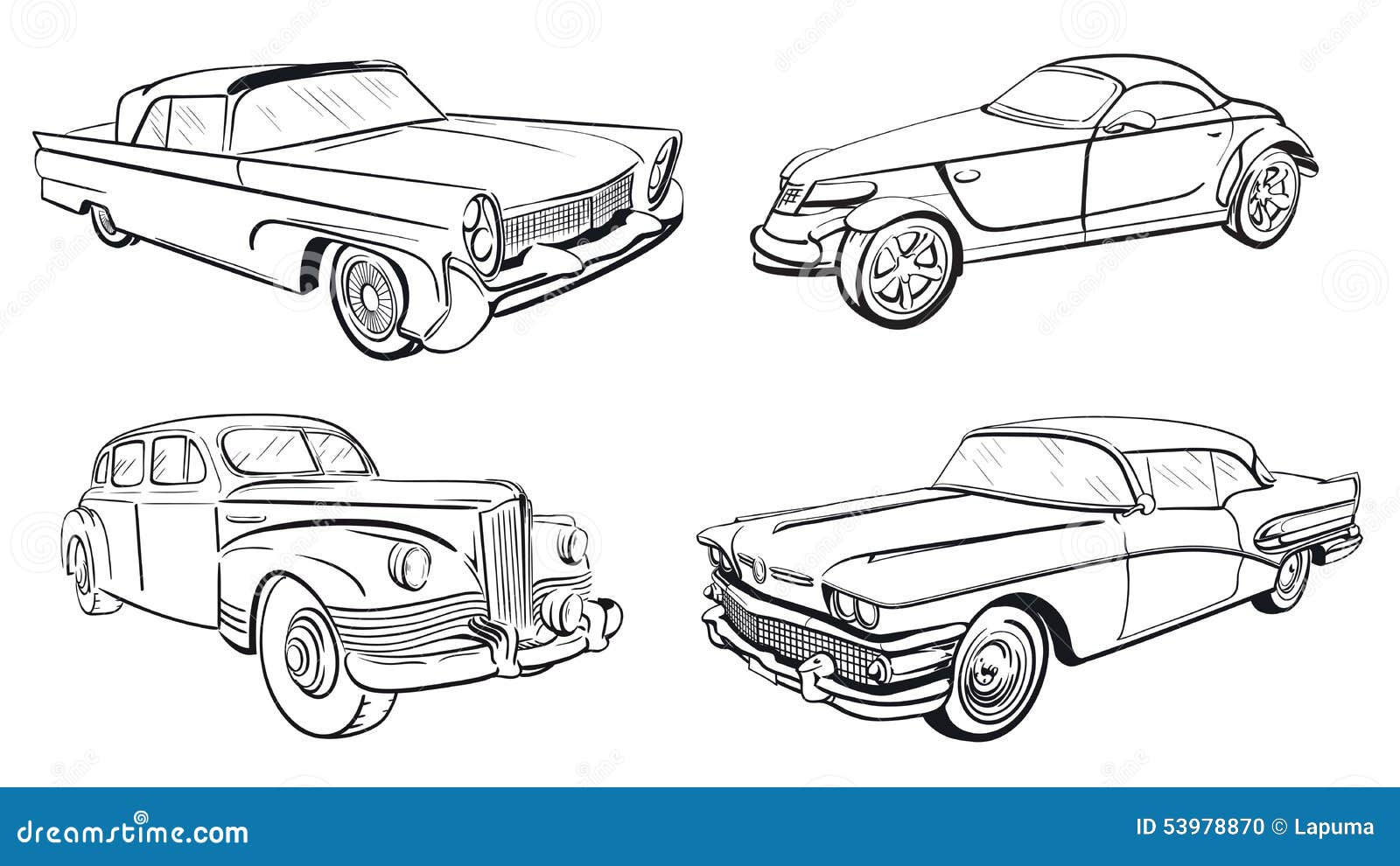 Wallpaper #GGfAC5MBSpphPi3-iNun31 Four Retro Car Silhouette Stock Vector Illustration of Collection