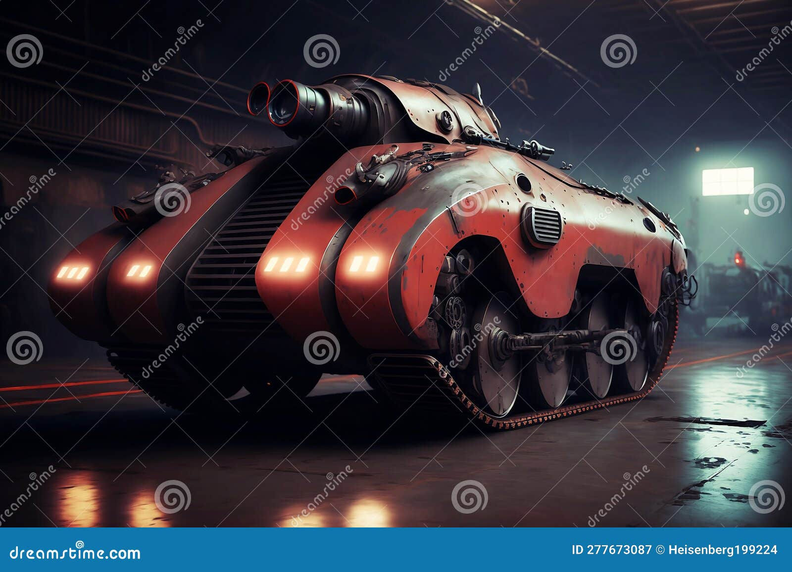 Wallpaper #PBeUPpMBPLD5_VEN9eCD225 Futuristic Steel War Tank Digital Art Stock Illustration Illustration