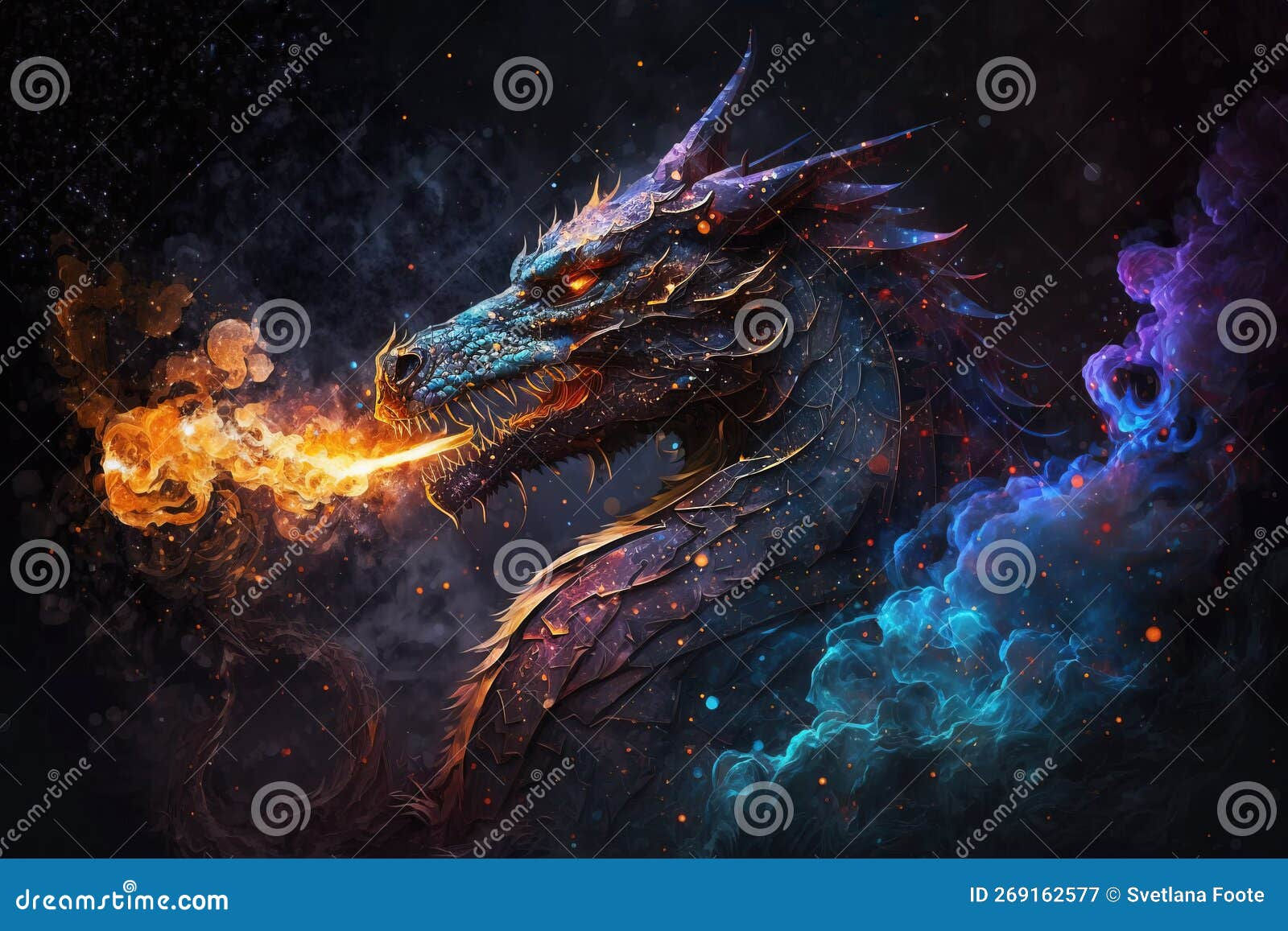 Wallpaper #6WeyDJMBSpphPi3-DN-t51 Fantasy Dragon Illustration AI Generated Illustration Stock