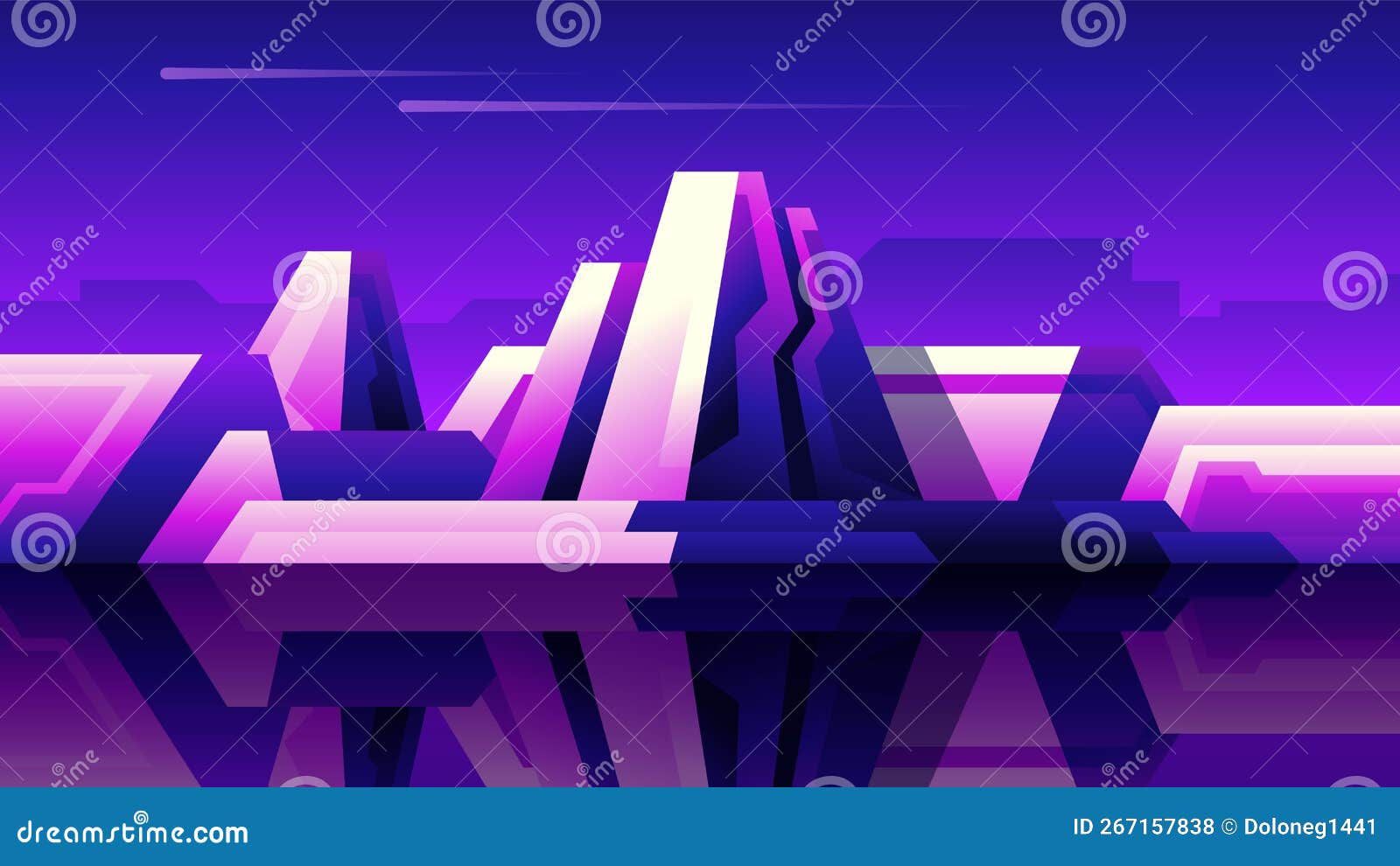 Wallpaper #VGdKB5MBSpphPi3-zMXS313 Futuristic Modern Horizontal Cyberpunk Night City Stock Vector