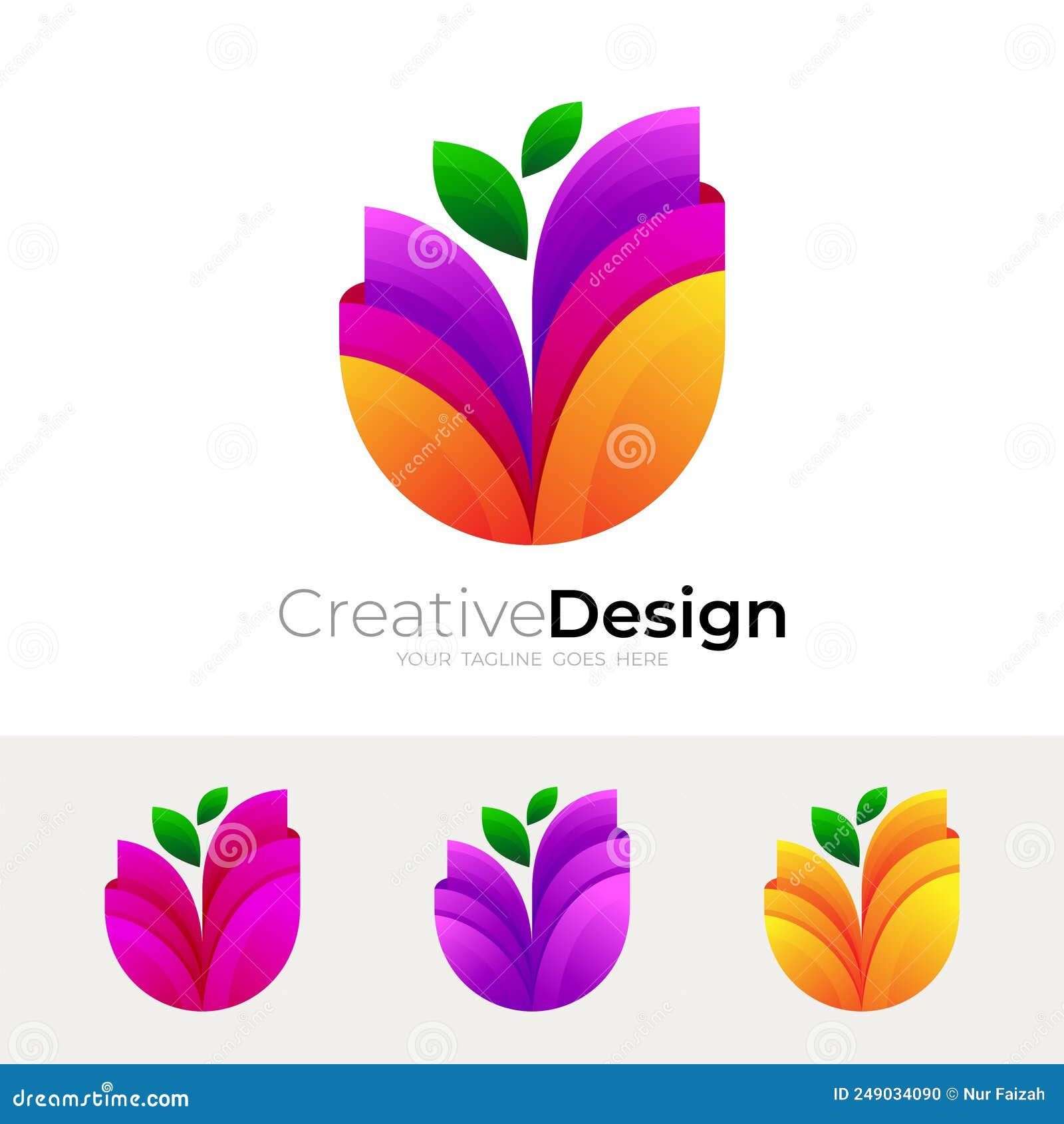 Wallpaper #qx07LZMBlOZrFDOk4M_h83 Flower Logo and Colorful Design Template Nature Logos Stock Vector