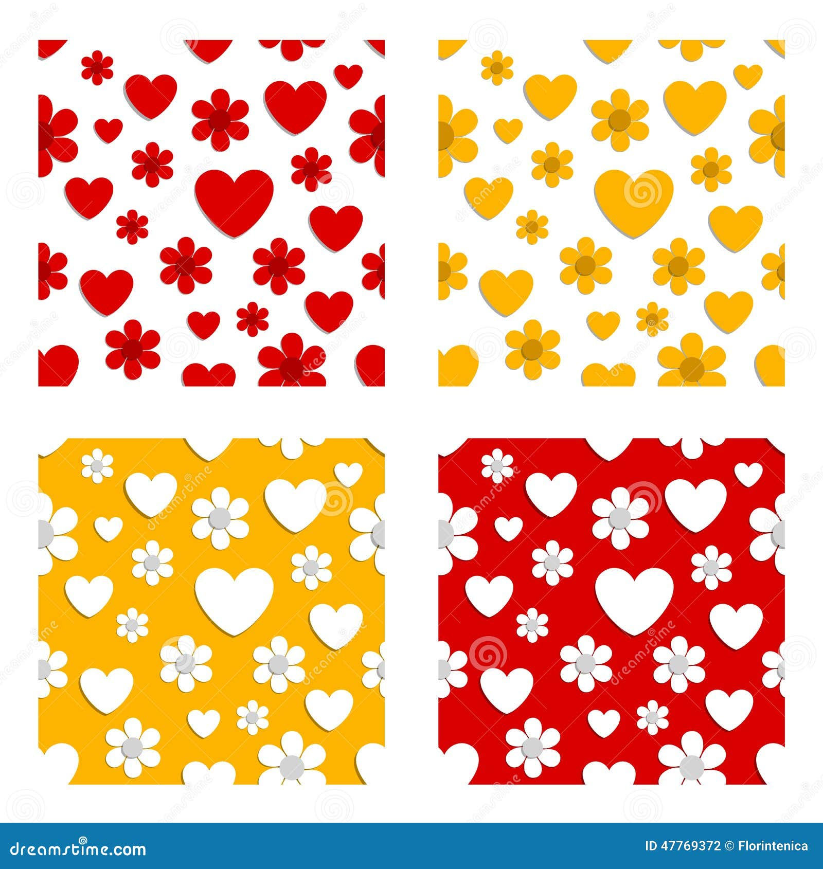 Wallpaper #tGeU55IBSpphPi3-kjik280 Flowers and Hearts Patterns Stock Illustration Illustration of