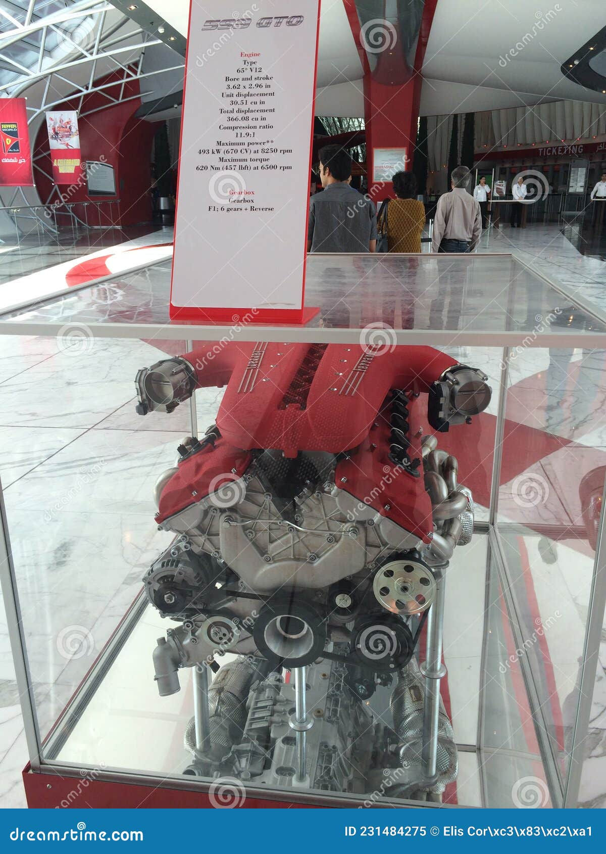 Wallpaper #tGet_ZIBSpphPi3-cZwd0 Ferrari 599 Gto Engine on Display at Ferrari World Editorial Image