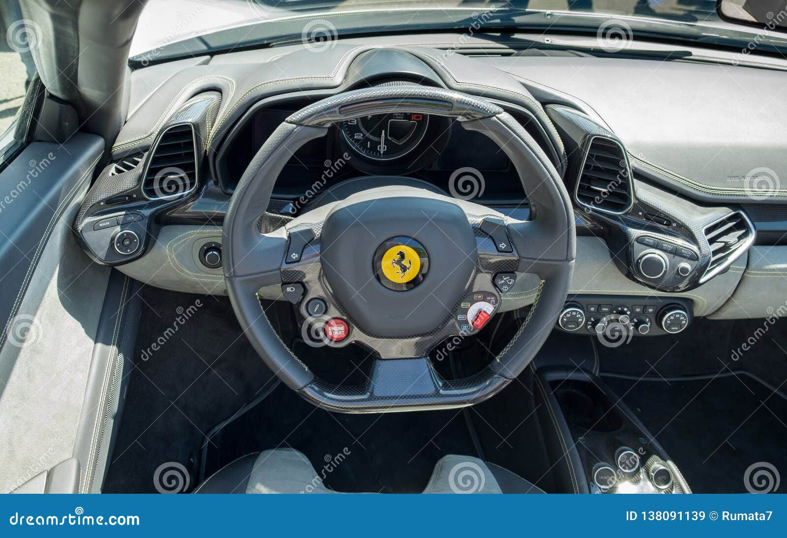 Wallpaper #5mfR9pIBSpphPi3-34Qt31 Ferrari Dashboard Close Up Editorial Stock Image Image of Horse