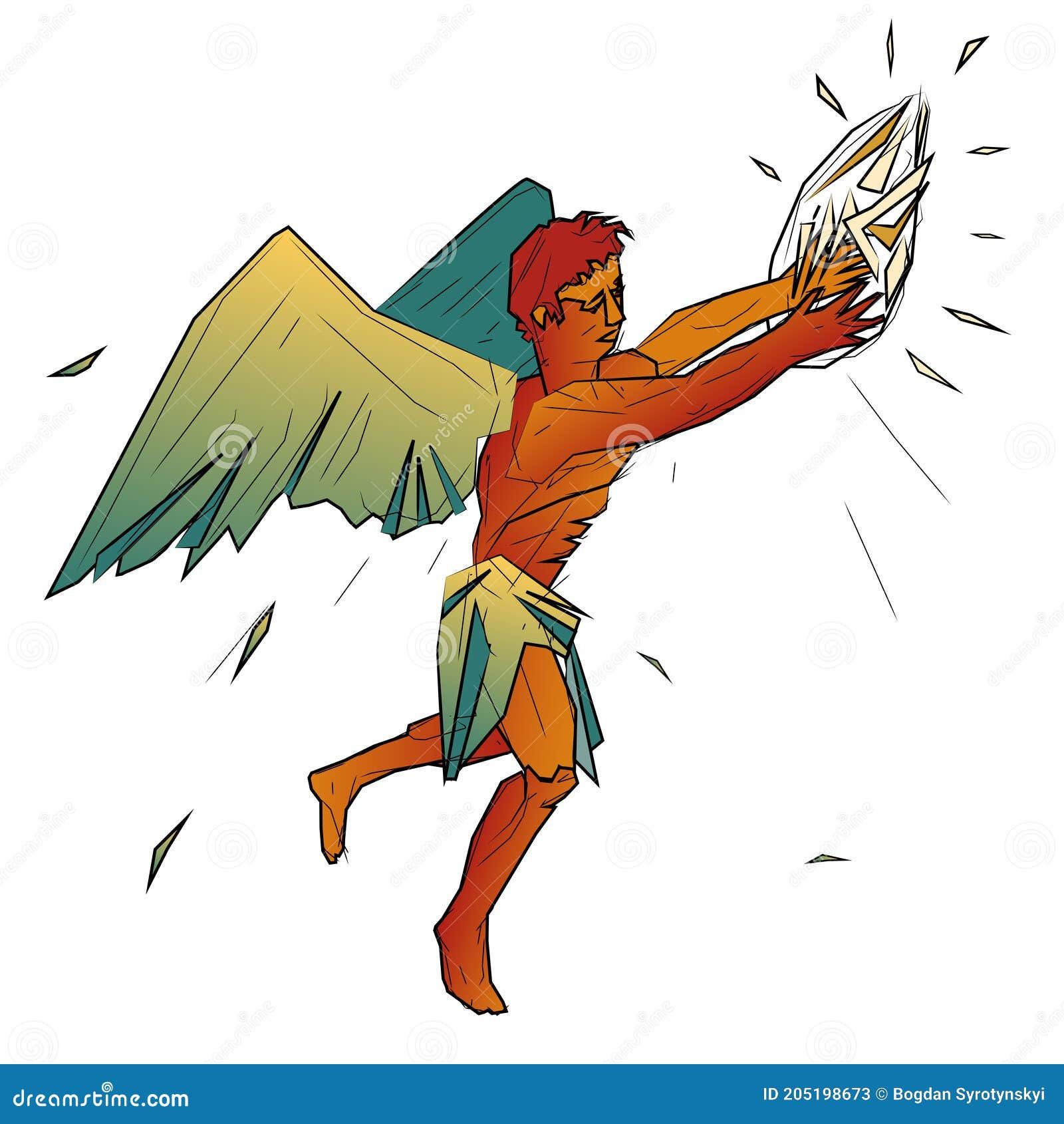 Wallpaper #PDM5M5MBcgDP3FvJOKpL132 Flying Icarus Stock Vector Illustration of Wings Vector 205198673