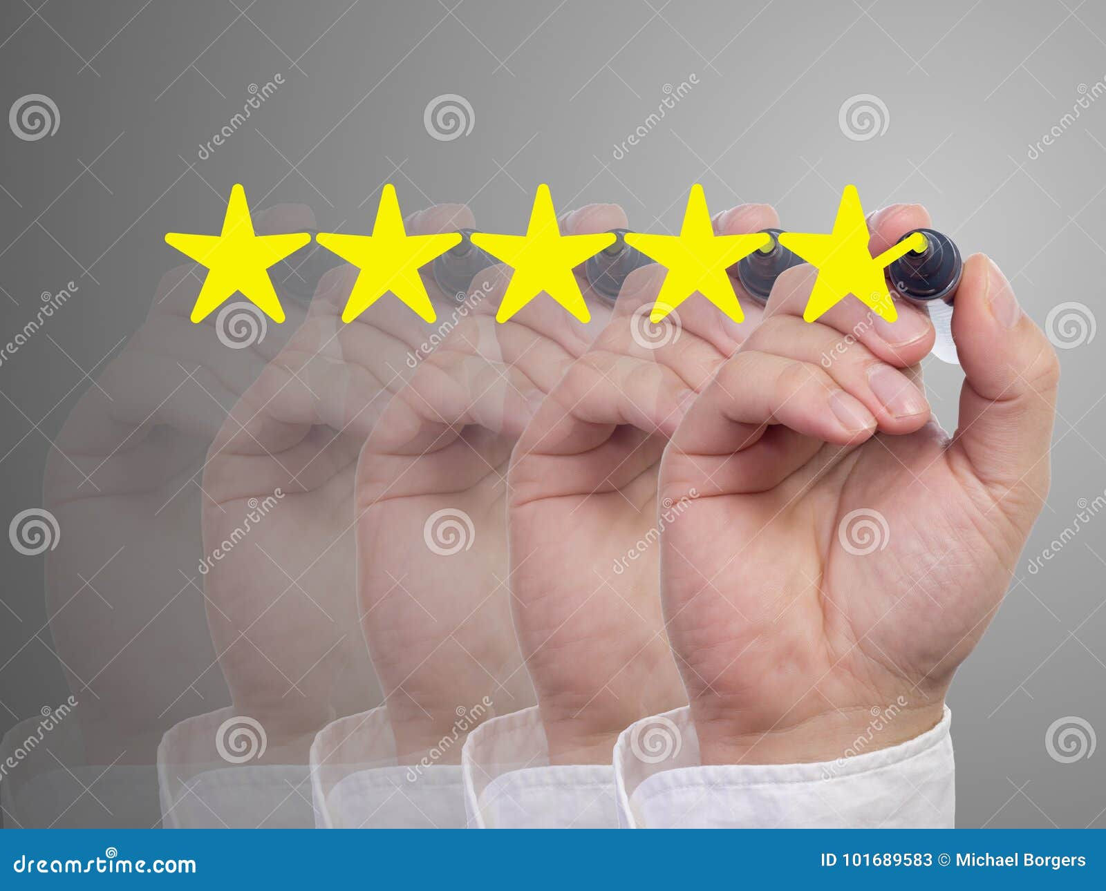 Wallpaper #A2cL6JIBSpphPi3-Dzuj227 Five Fading Hands with a Pen Giving a Five Star Review Stock Image