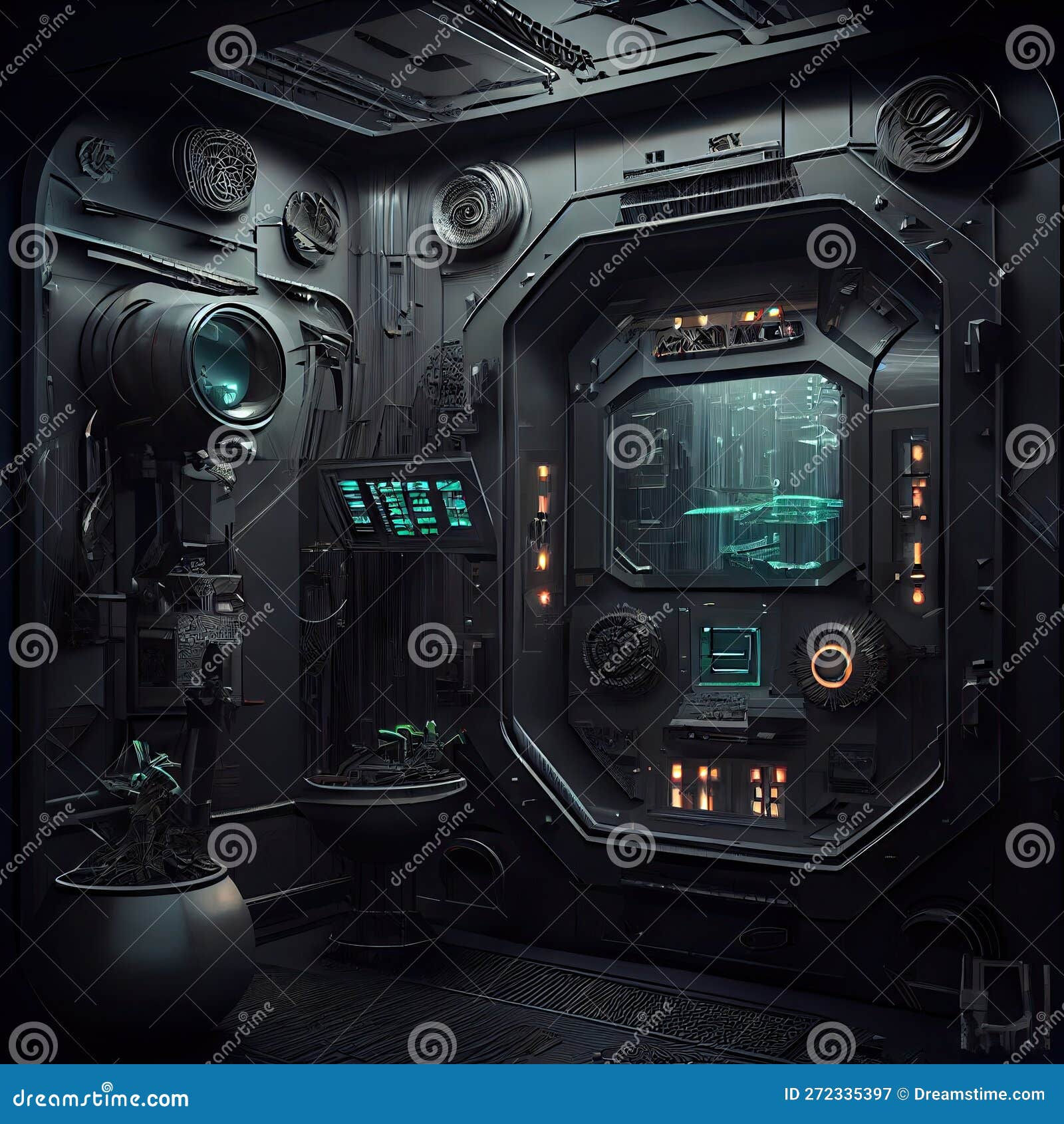 Wallpaper #jhmKHo8BtGB6xQ788nlI5 Futuristic Panels and Decorative Elements in Dark Tone Sci Fi