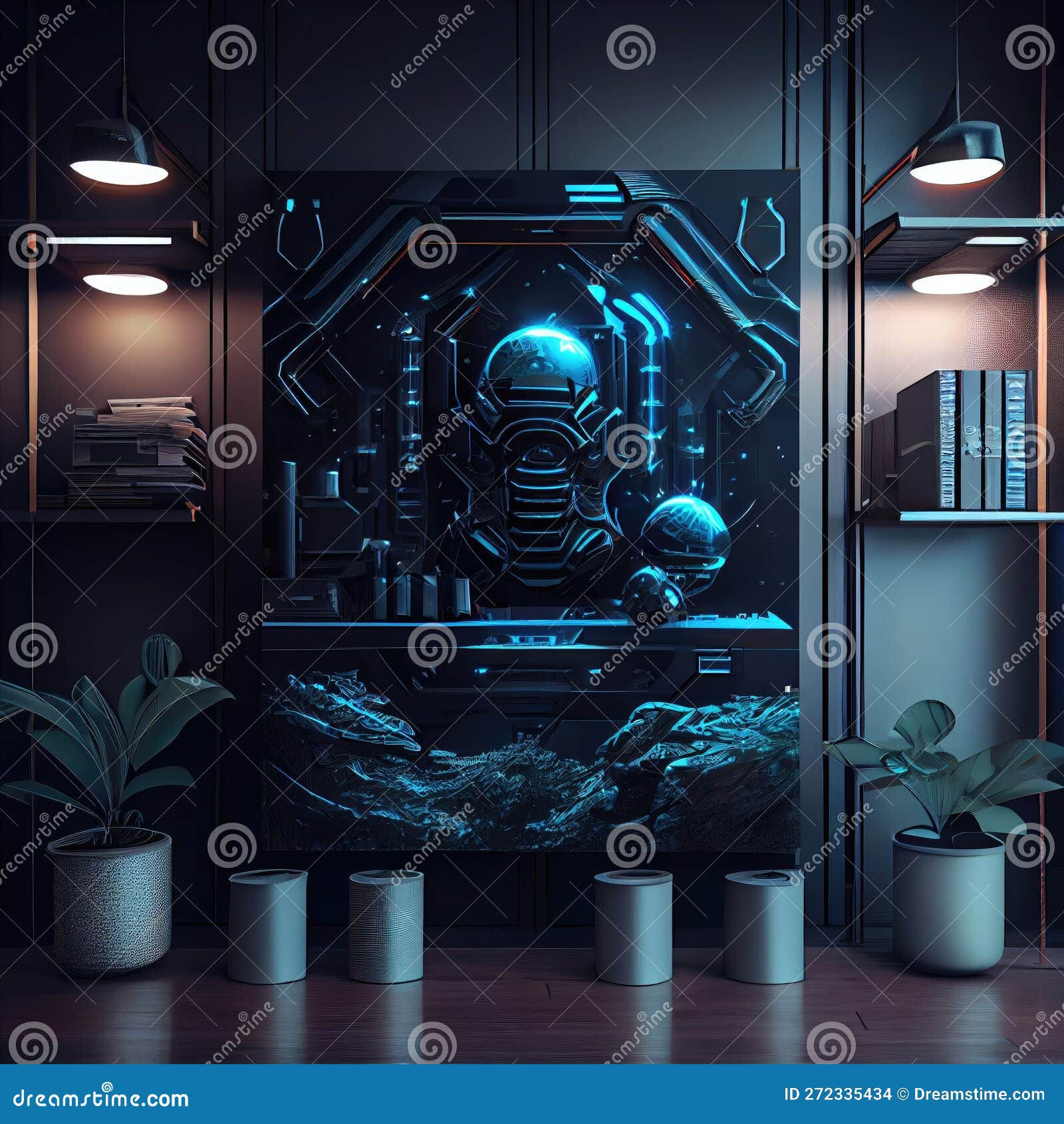 Wallpaper #jhmKHo8BtGB6xQ788nlI6 Futuristic Panels and Decorative Elements in Dark Tone Sci Fi