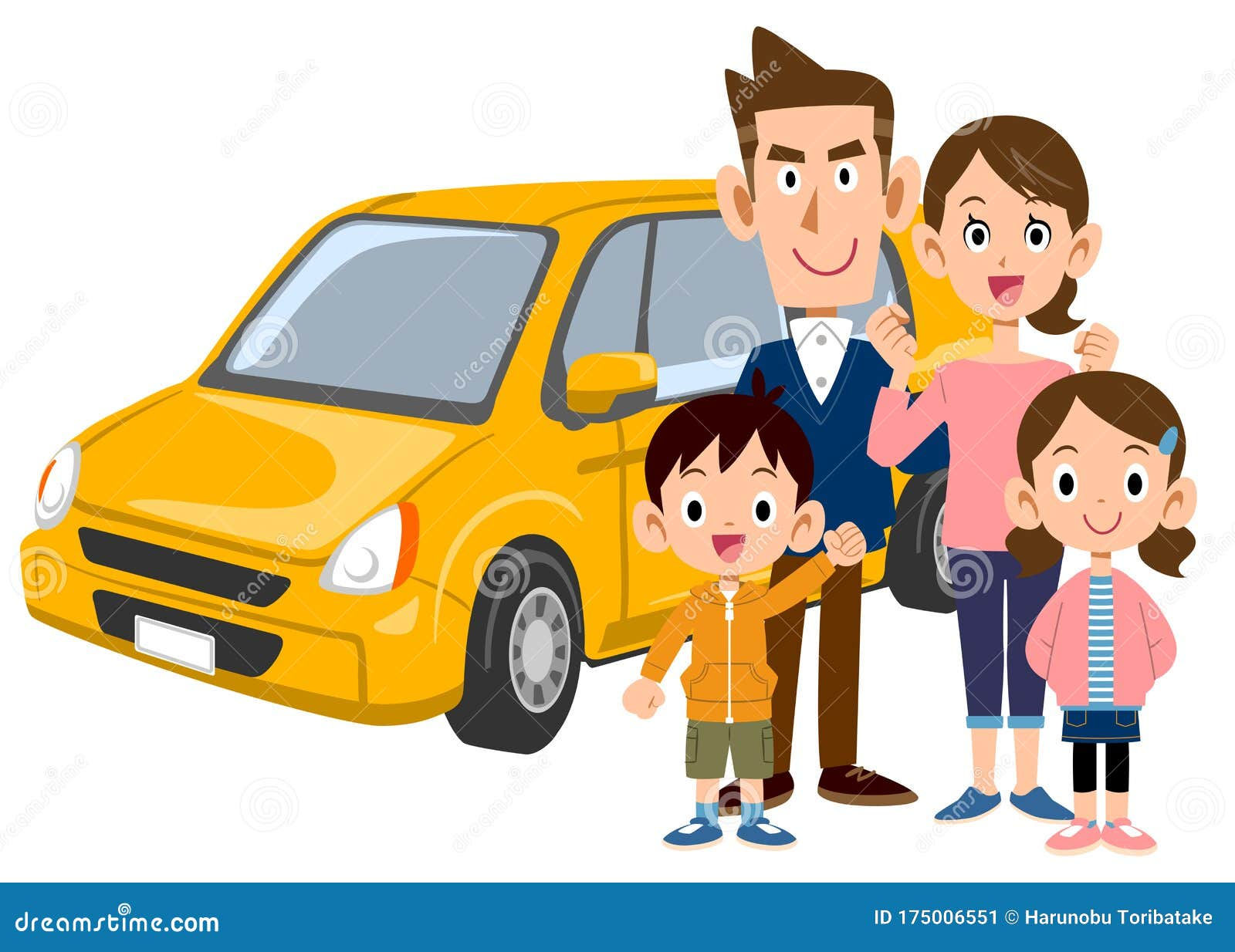 Wallpaper #iX3h8I4Bnwiau_P6cQed42 Family Car and Family of 4 Stock Vector Illustration of Four 175006551