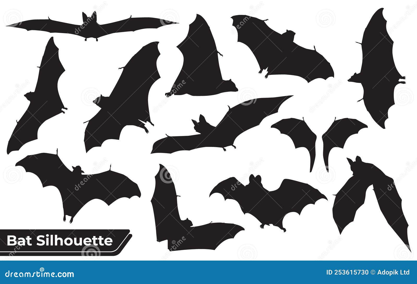 Wallpaper #xaVnOJMBVBiSkHCaAI0C199 Flying Bat Silhouettes with Wings Stock Vector Illustration of