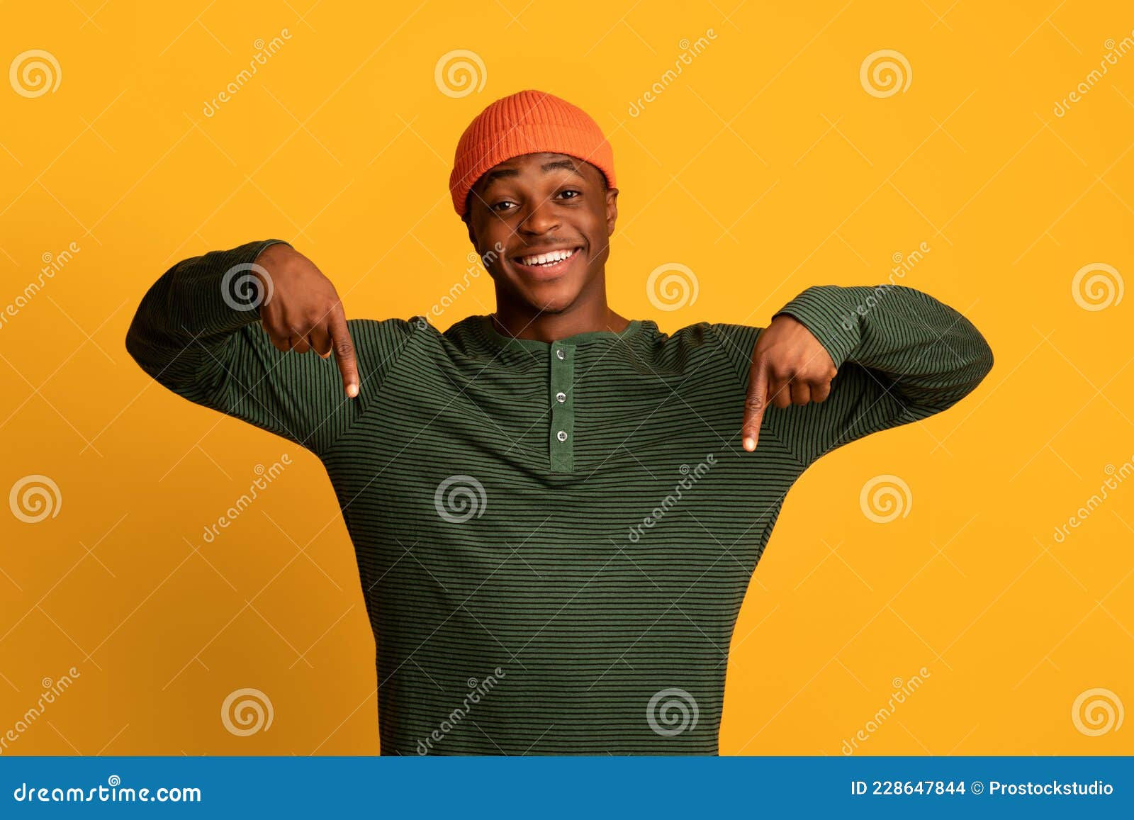 Wallpaper #IWf6_JIBSpphPi3-lZoB39 Look at This Excited Black Guy Pointing Down with Two Hands Stock