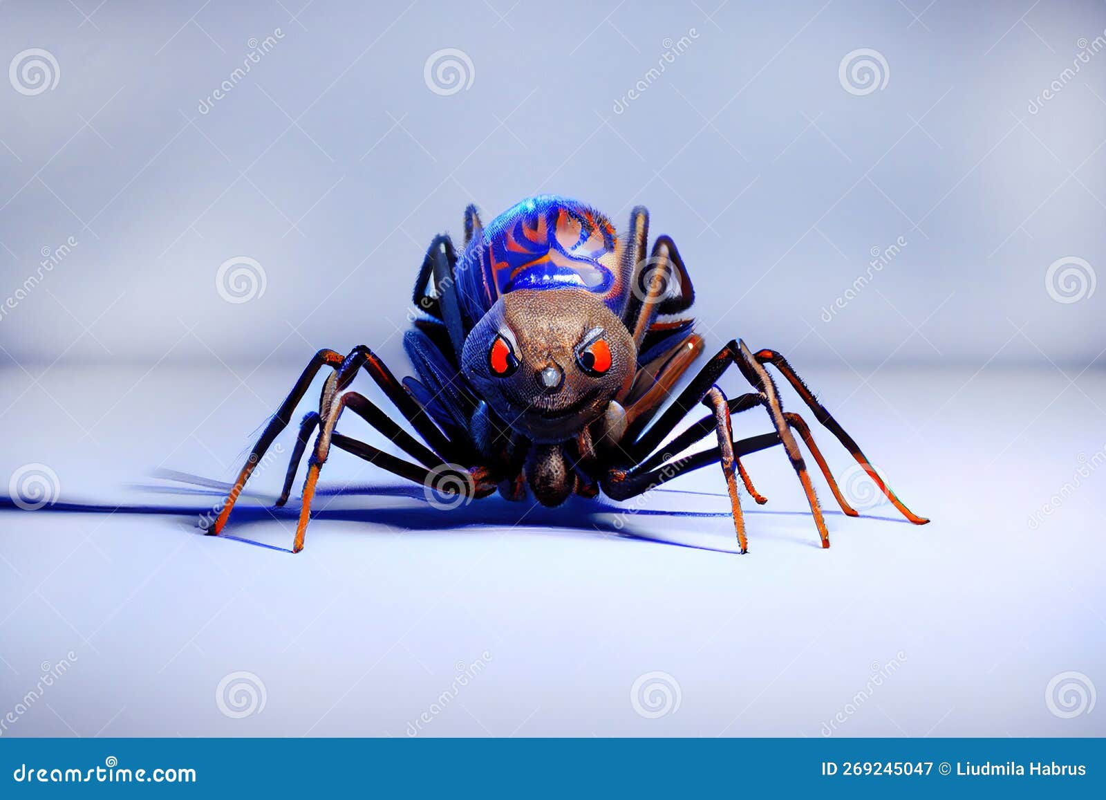 Wallpaper #dmc-DJMBSpphPi3--N2q222 Little Black Spider Cartoon Generative AI Stock Image Image of