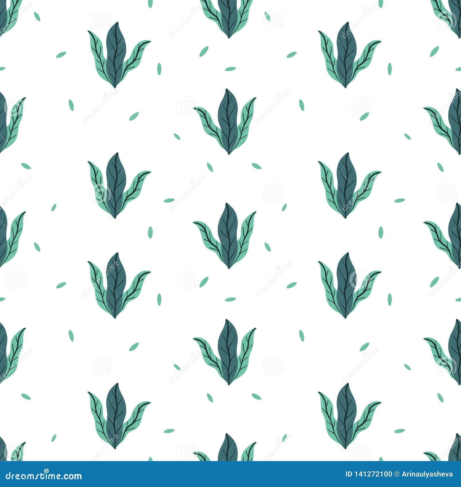 Wallpaper #am19apcBycdYOYFTxHE6151 Leaves Flat Set Seamless Pattern Tropical Plants Isolated on White