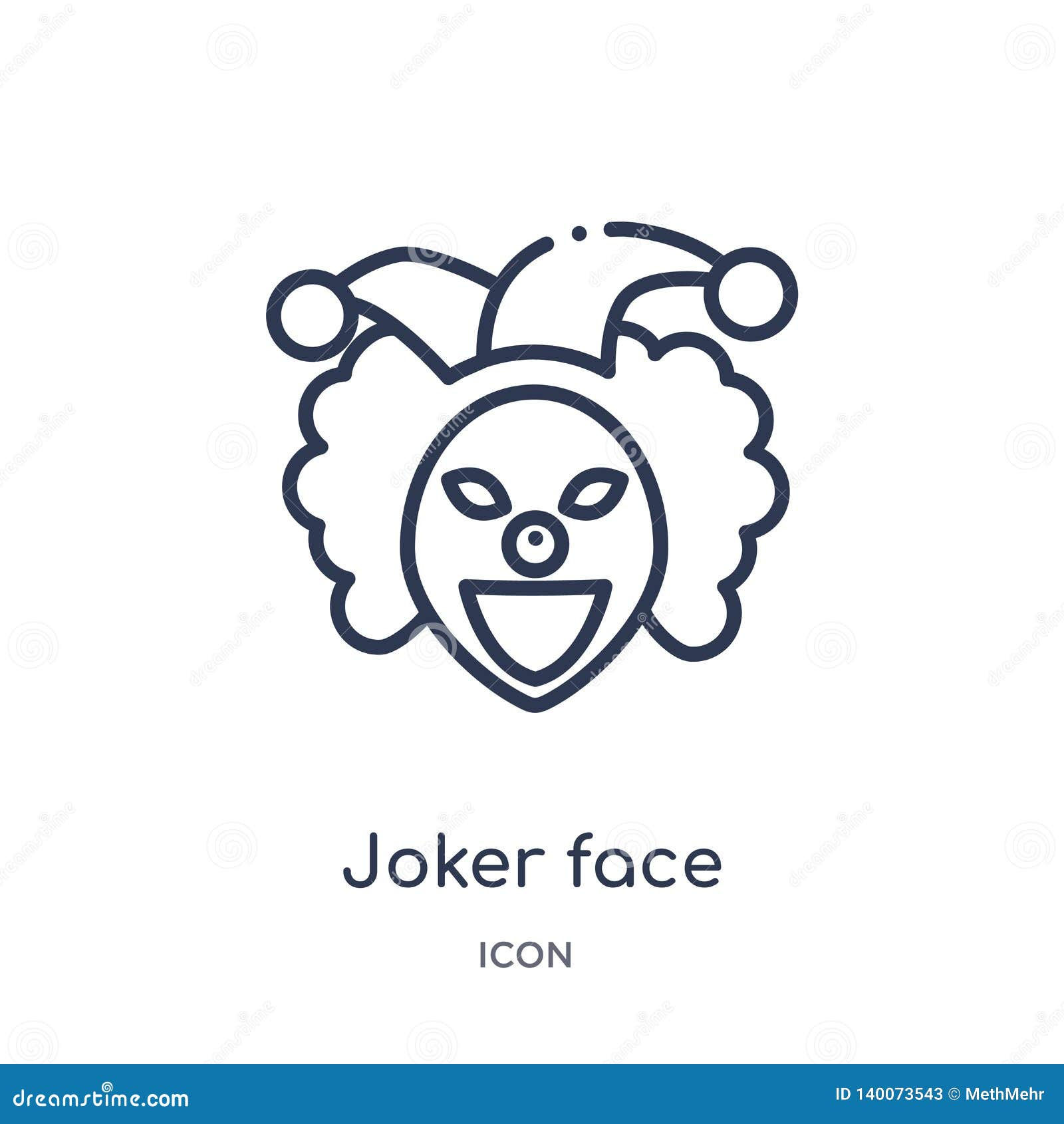 Wallpaper #9mgwGpMBSpphPi3-pBqN176 Linear Joker Face Icon from Gestures Outline Collection Thin Line