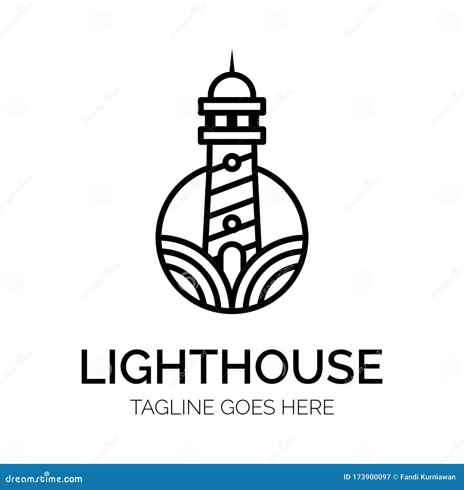 Wallpaper #XR0NLZMBlOZrFDOkqs4j434 Lighthouse Logo Concept Creative Minimal Design Template Symbol for