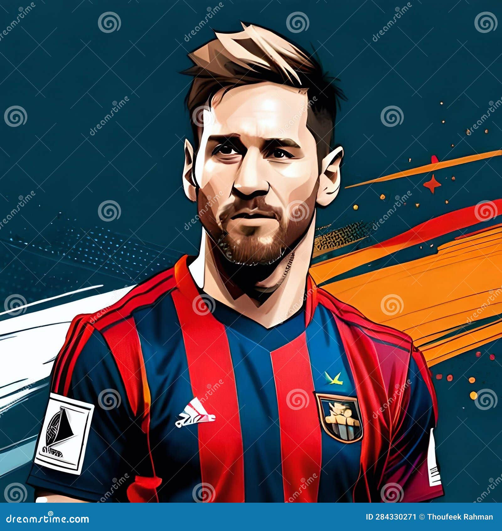 Wallpaper #hGcuDZMBSpphPi3-SeOZ150 Lionel Messi an Argentine Professional Footballer Vector Portrait