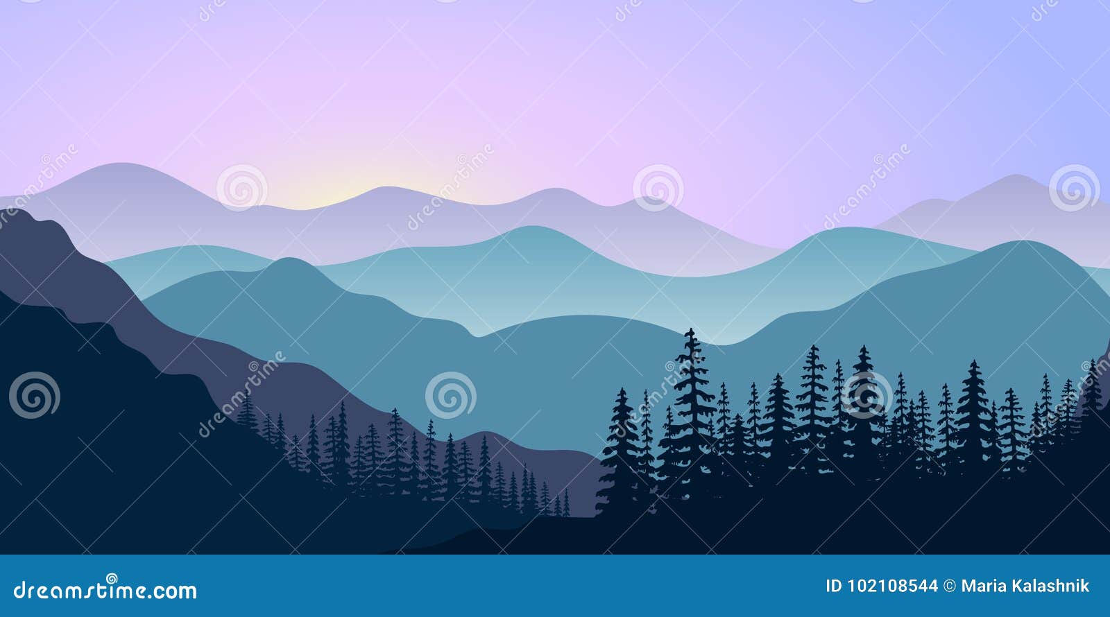 Wallpaper #gXfEJ5MB-pgBXx60hqcW343 Forest and Mountains and Flying Birds on Background of Sunrise