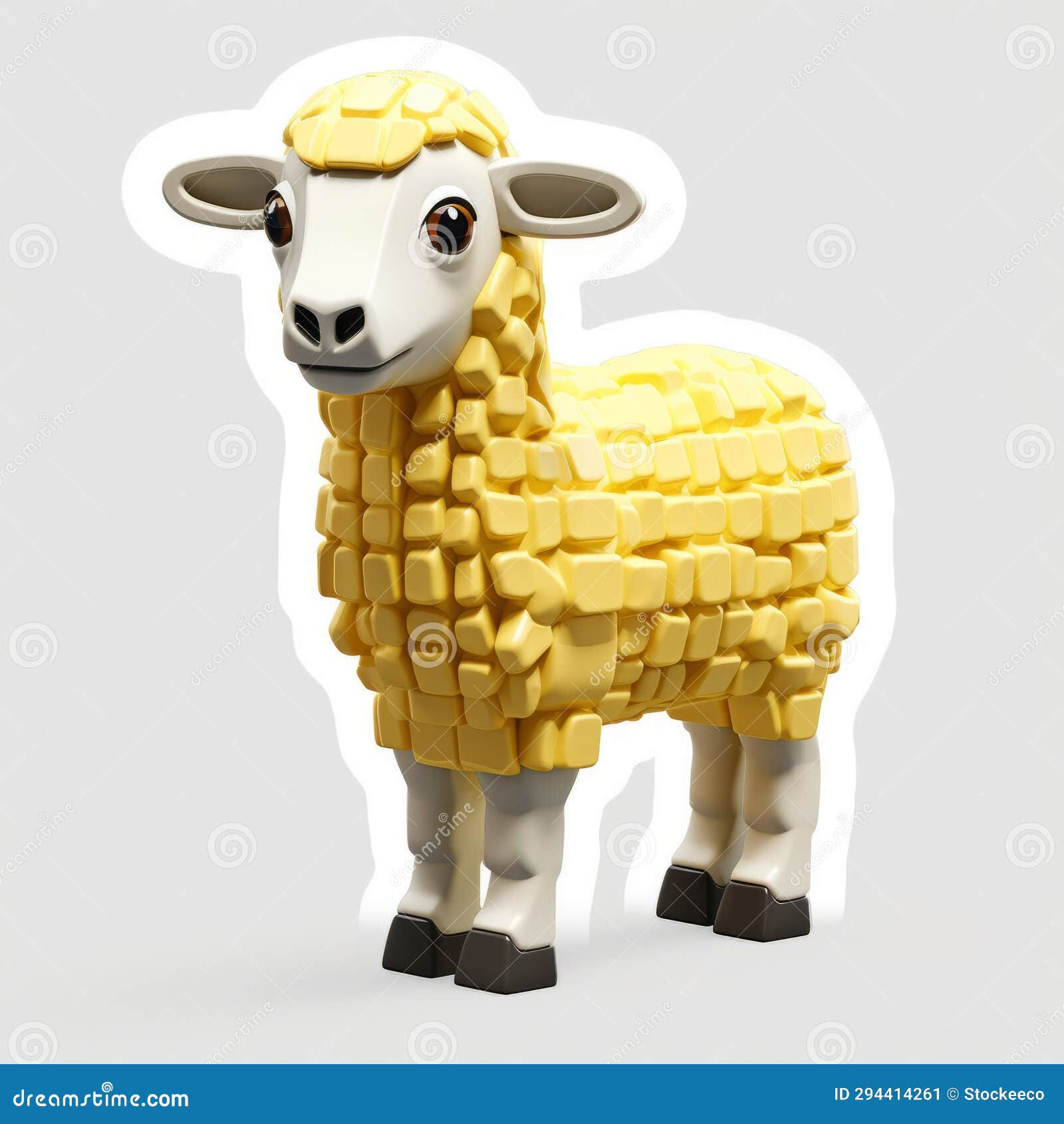 Wallpaper #BGj9GJMBSpphPi3-RxXs277 Lego Flora and Fauna Sheep Sticker 3D Plastic Texture Stock