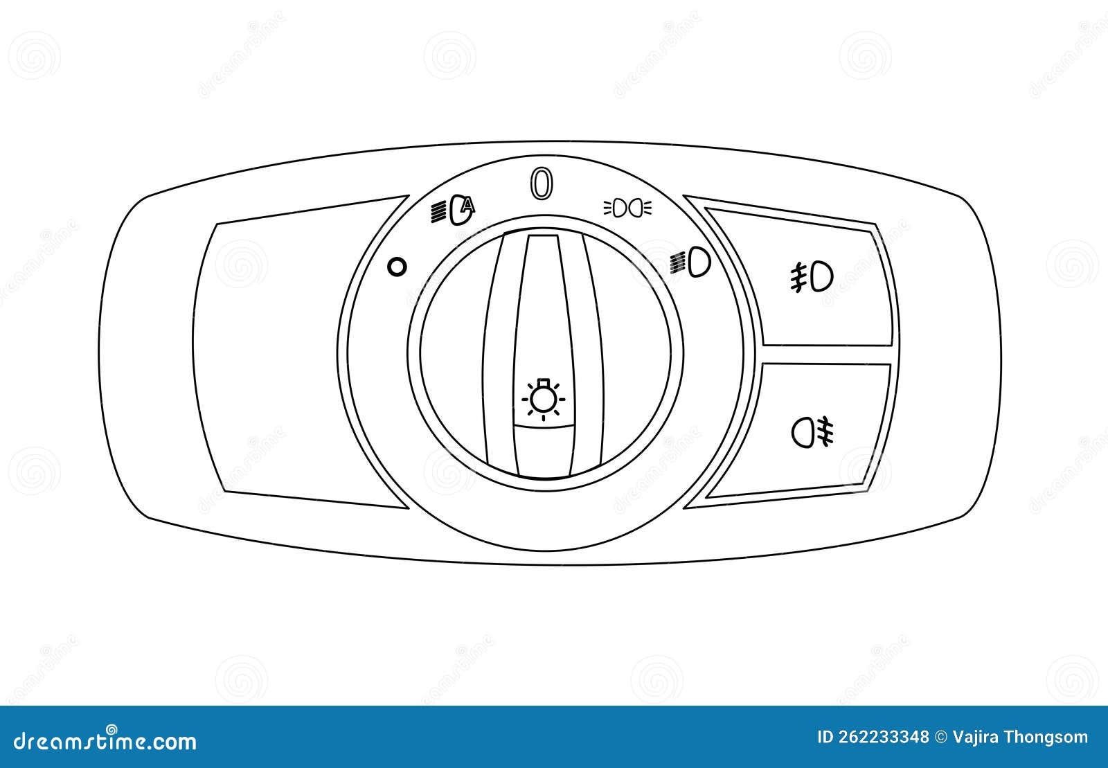Wallpaper #ZWeR_5IBSpphPi3-AaN-360 Luxury Car Headlight Knob Switch Vector Illustration Stock Vector