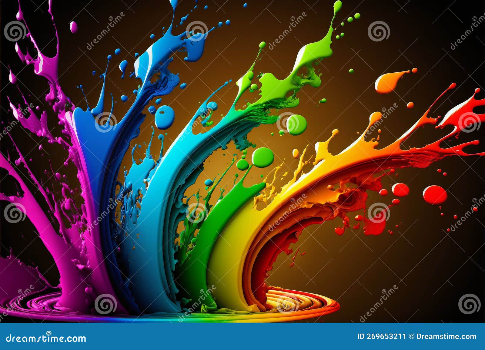 Wallpaper #fmcp65IBSpphPi3-I0r256 Rainbow Color Paint Splash Wallpaper Abstract Colors Stock