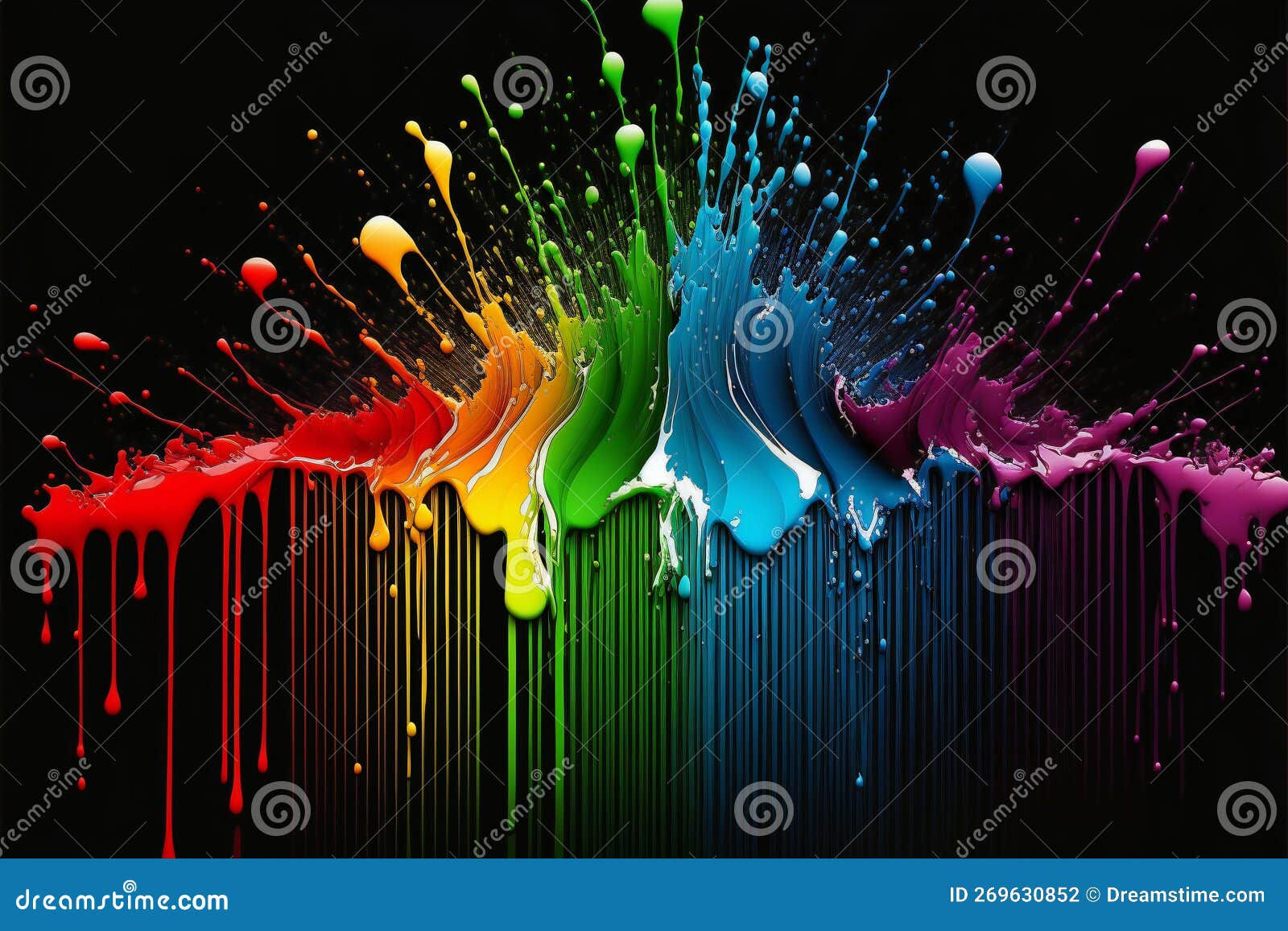 Wallpaper #fmcp65IBSpphPi3-I0r292 Rainbow Color Paint Splash Wallpaper Abstract Colors Stock