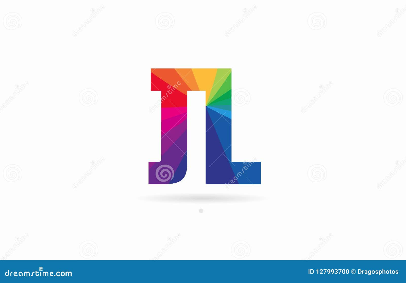 Wallpaper #32gDHZMBSpphPi3-UySa286 Rainbow Colored Alphabet Combination Letter Jl J L Logo Design Stock