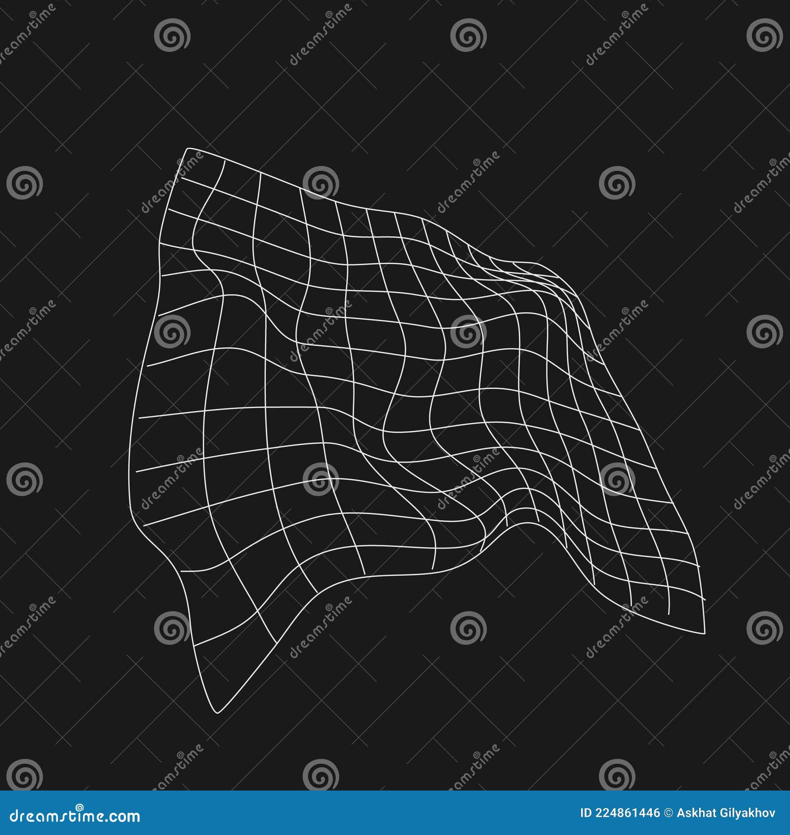 Wallpaper #63P7gY4BFI5NbQksYRjO20 Retrofuturistic Perspective Liquid Distorted Grid Cyber Design Element