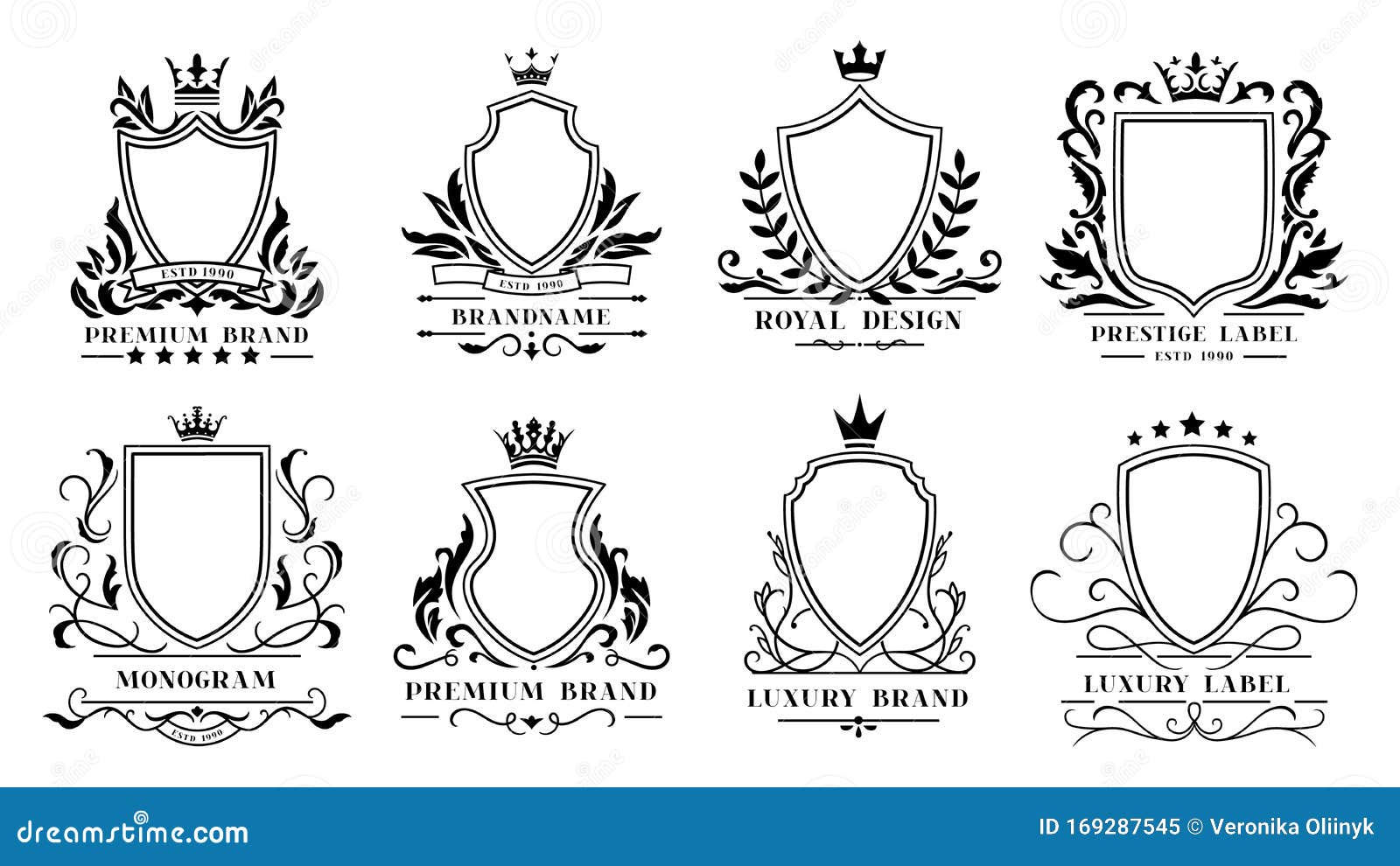 Wallpaper #dWiUJJMBSpphPi3-Fjn0142 Royal Shields Nobility Heraldry Coat of Arms Vector Set