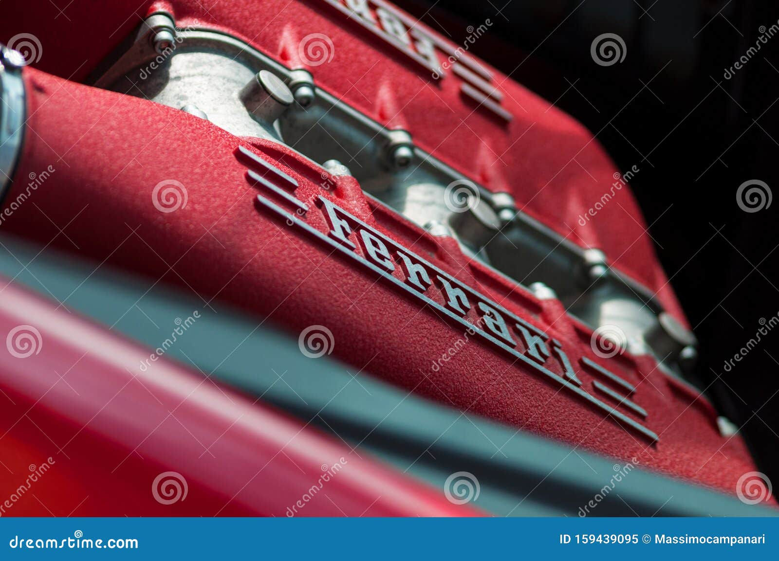 Wallpaper #ame_-ZIBSpphPi3-V46J150 Red Ferrari 458 Italia Engine Detail Logo Editorial Image Image of