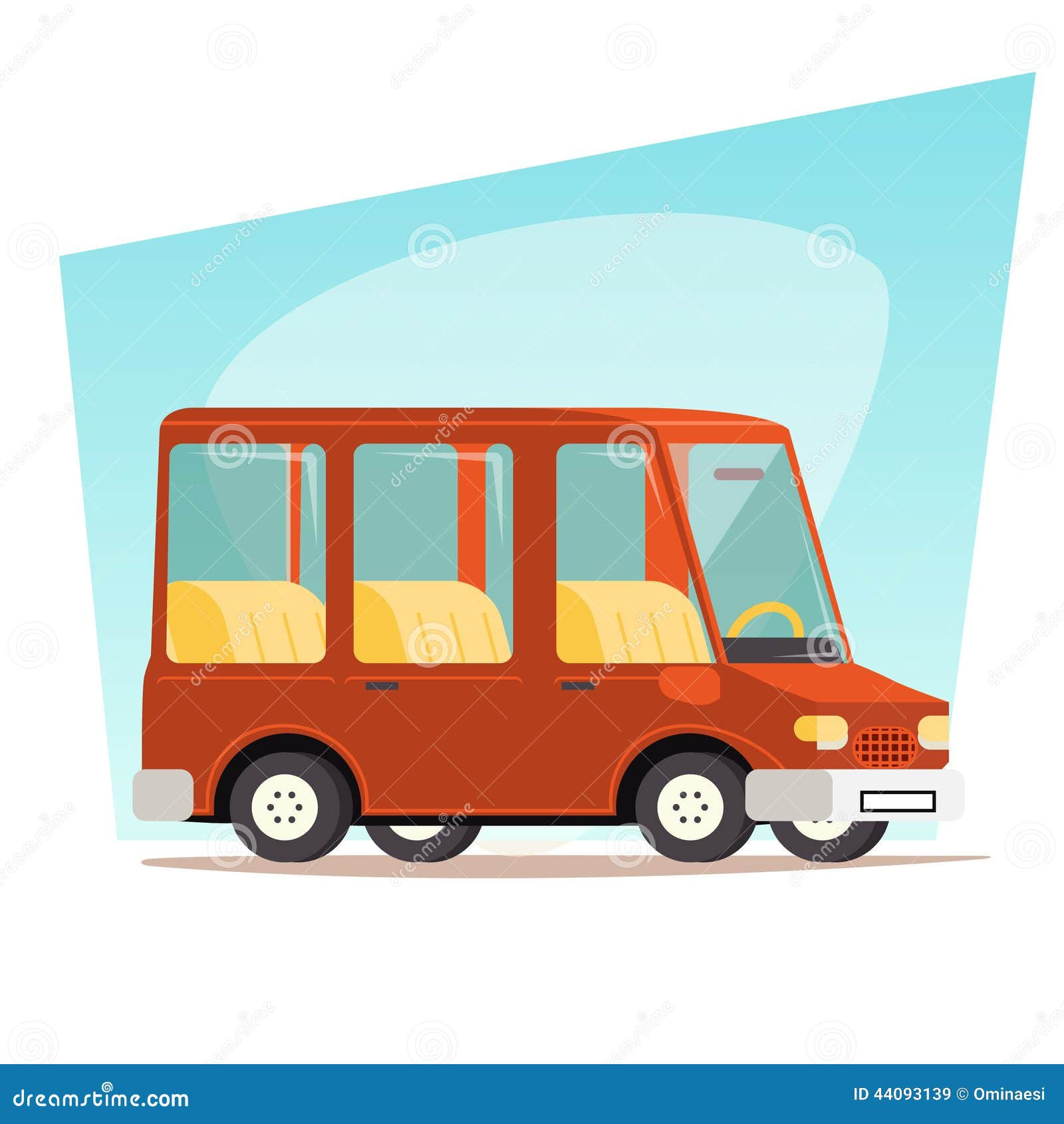 Wallpaper #5_8FapMB3lSXT3zUC-WN68 Retro Cartoon Car Family Travel Van Icon Modern Stock Vector