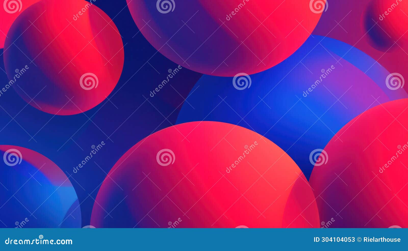 Wallpaper #ax0OLZMBlOZrFDOkns6e207 Red and Blue Abstract Background with Large Circles Stock Illustration